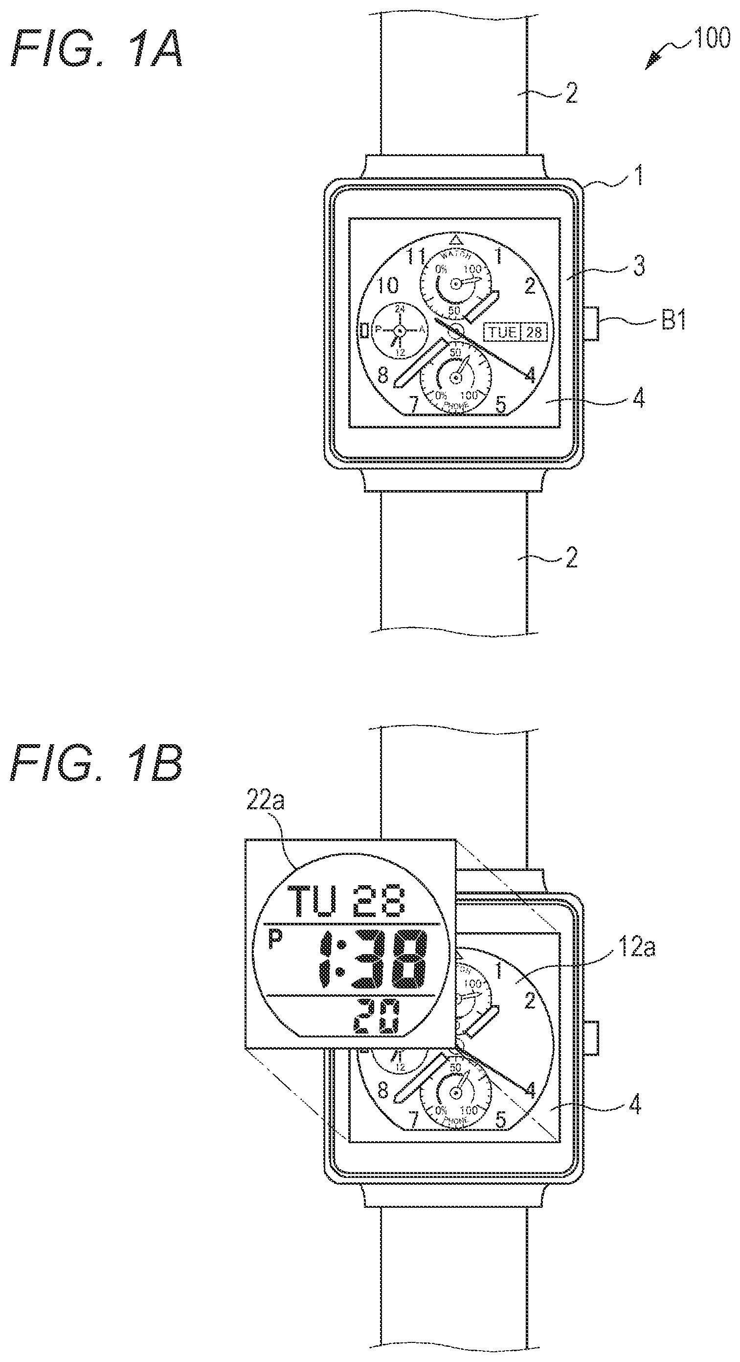 Patent US11774916 — Electronic device capable of appropriately using various time displays — Figure 1