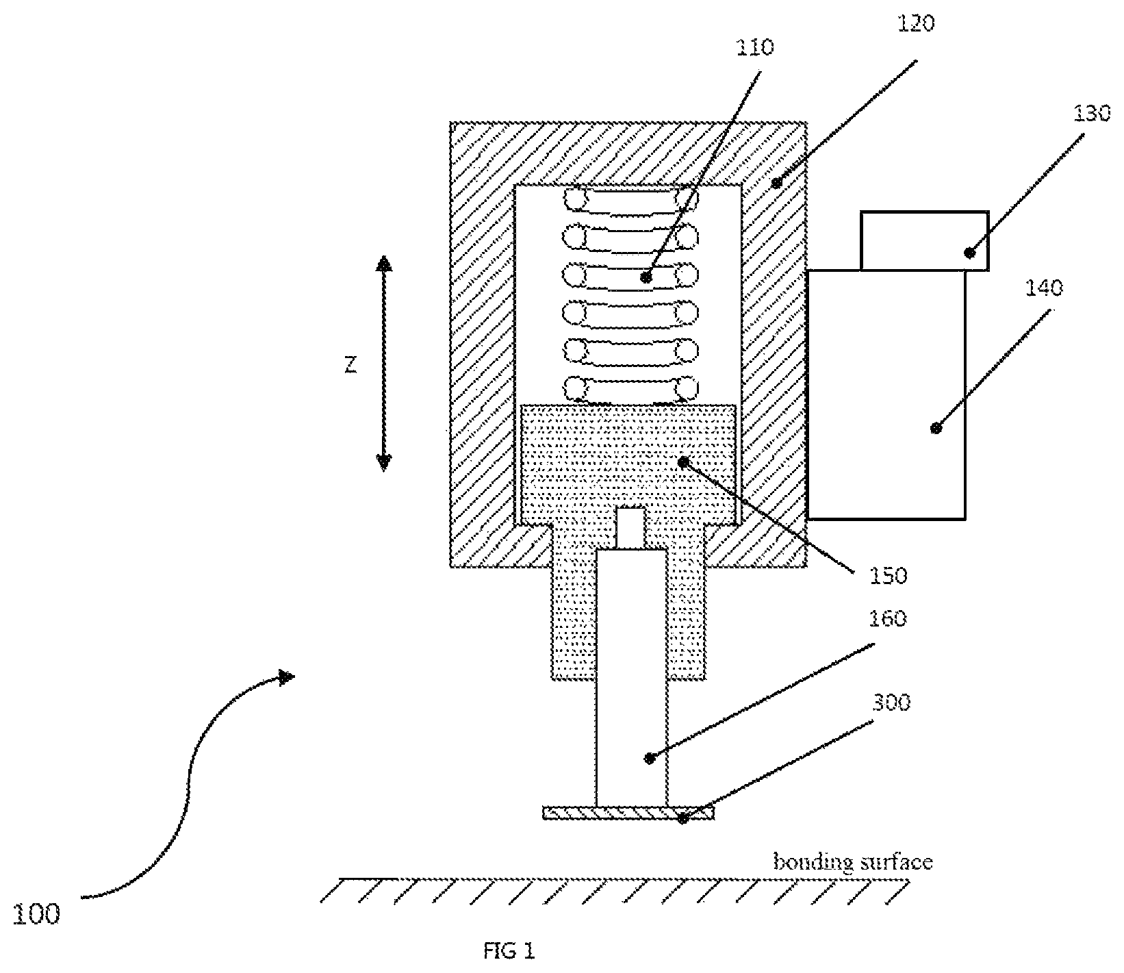 Patent US11774935 — Apparatus, control method and control device of semiconductor packaging — Figure 1