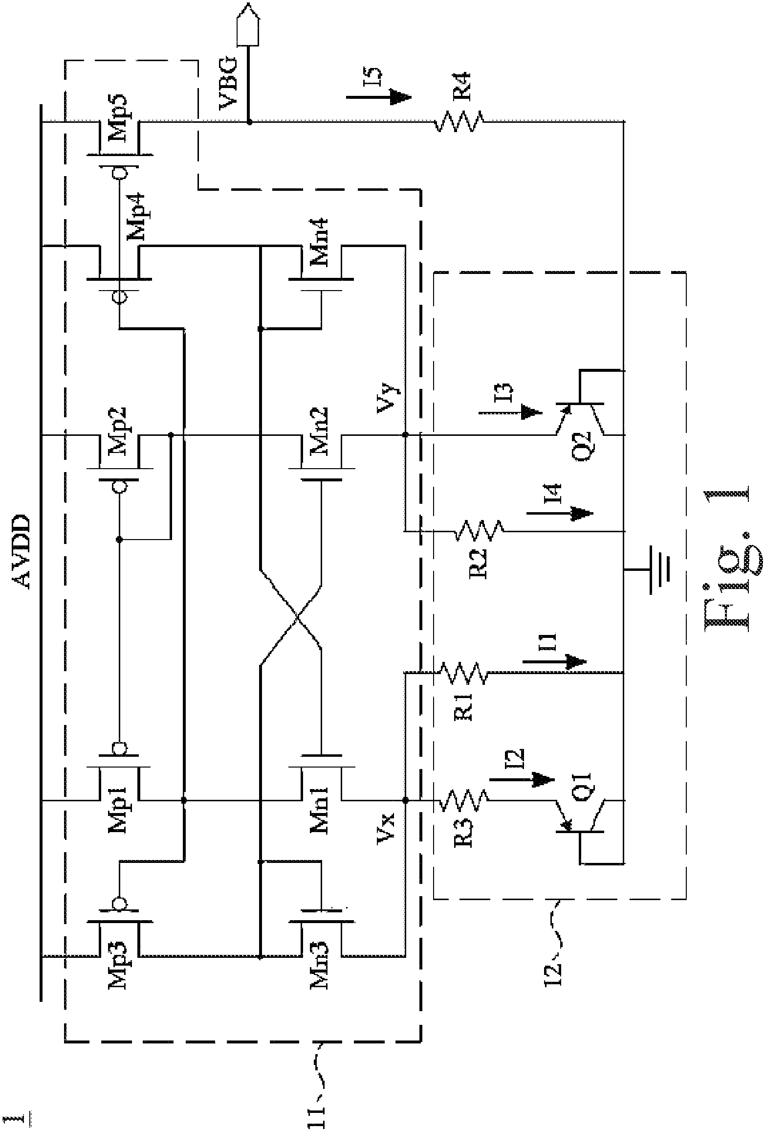 Patent US11774998 — Reference current/voltage generator and circuit system using the same — Figure 1