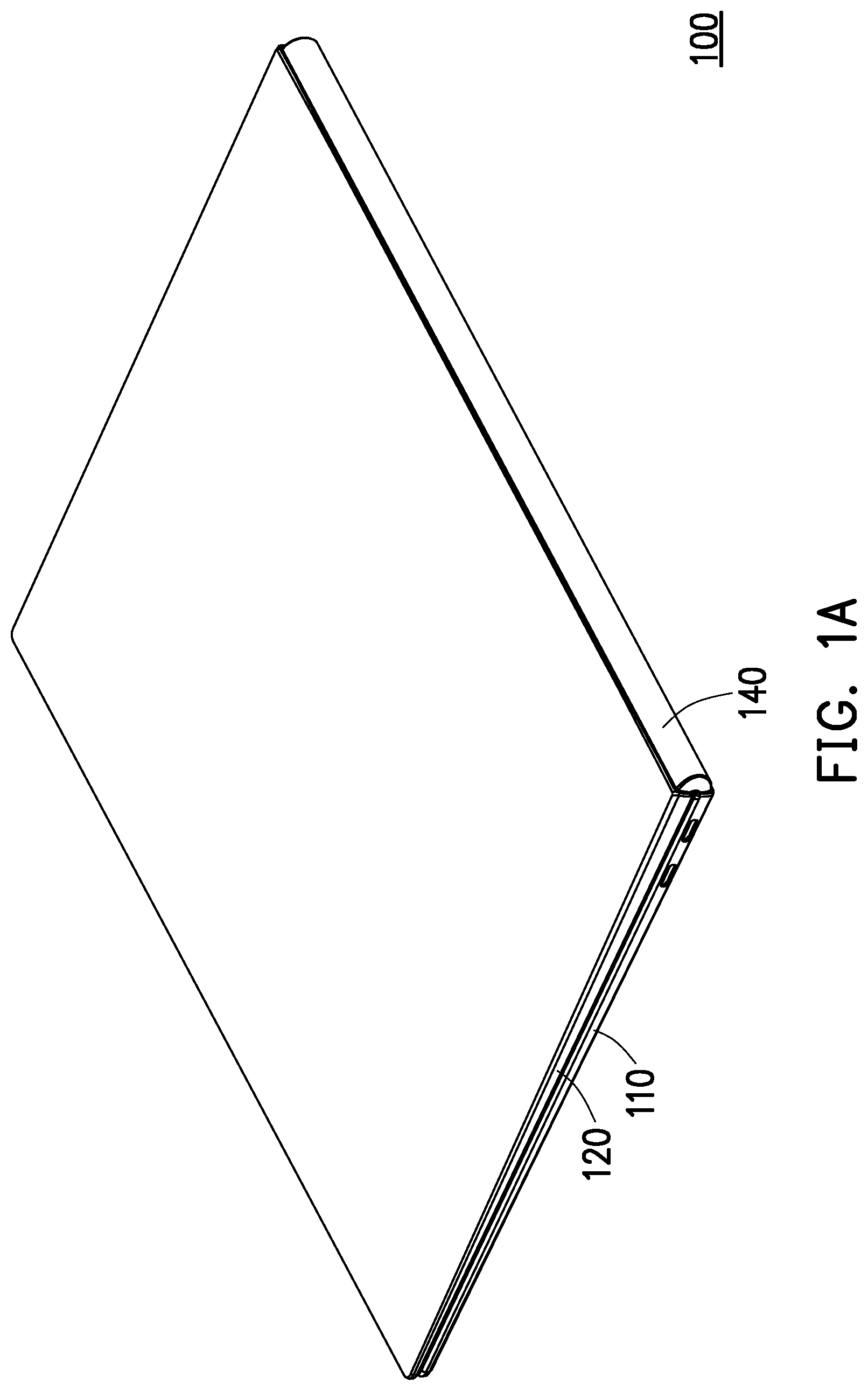 Patent US11775028 Figure 1 – Foldable electronic device