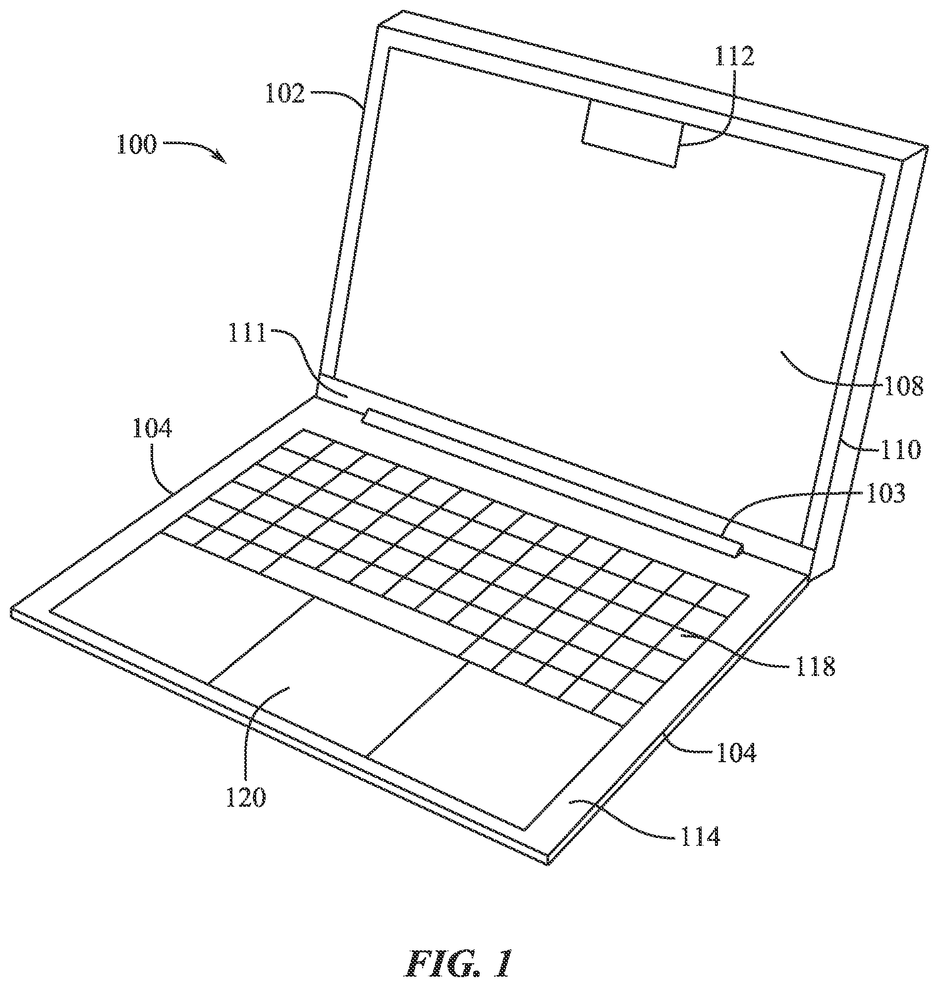Patent US11775031 — Electronic device display — Figure 1