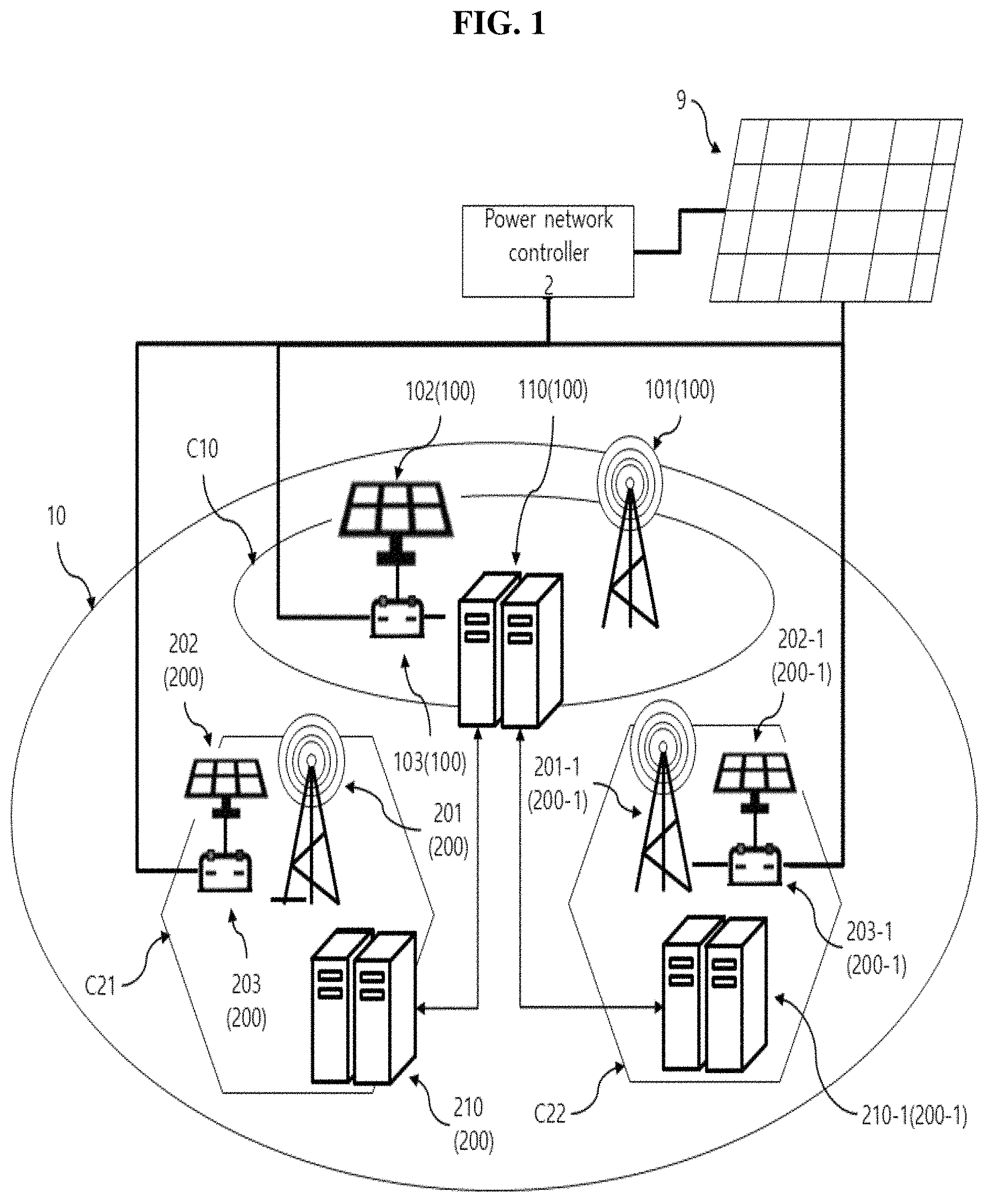 Patent US11775042 — Method, apparatus and system for managing energy in self-powered network — Figure 1