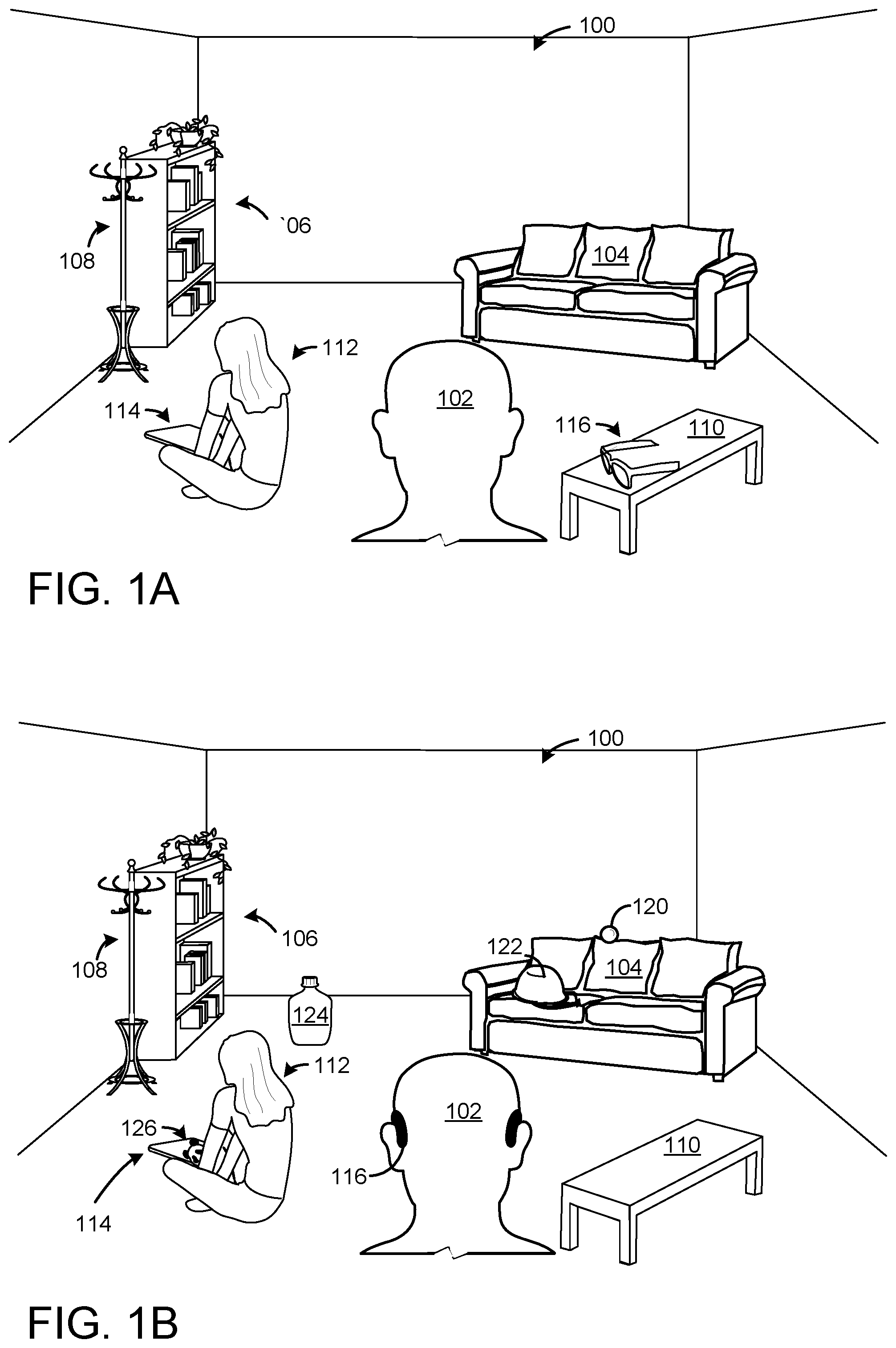 Patent US11775057 — Head-mounted display operation based on face tracking — Figure 1