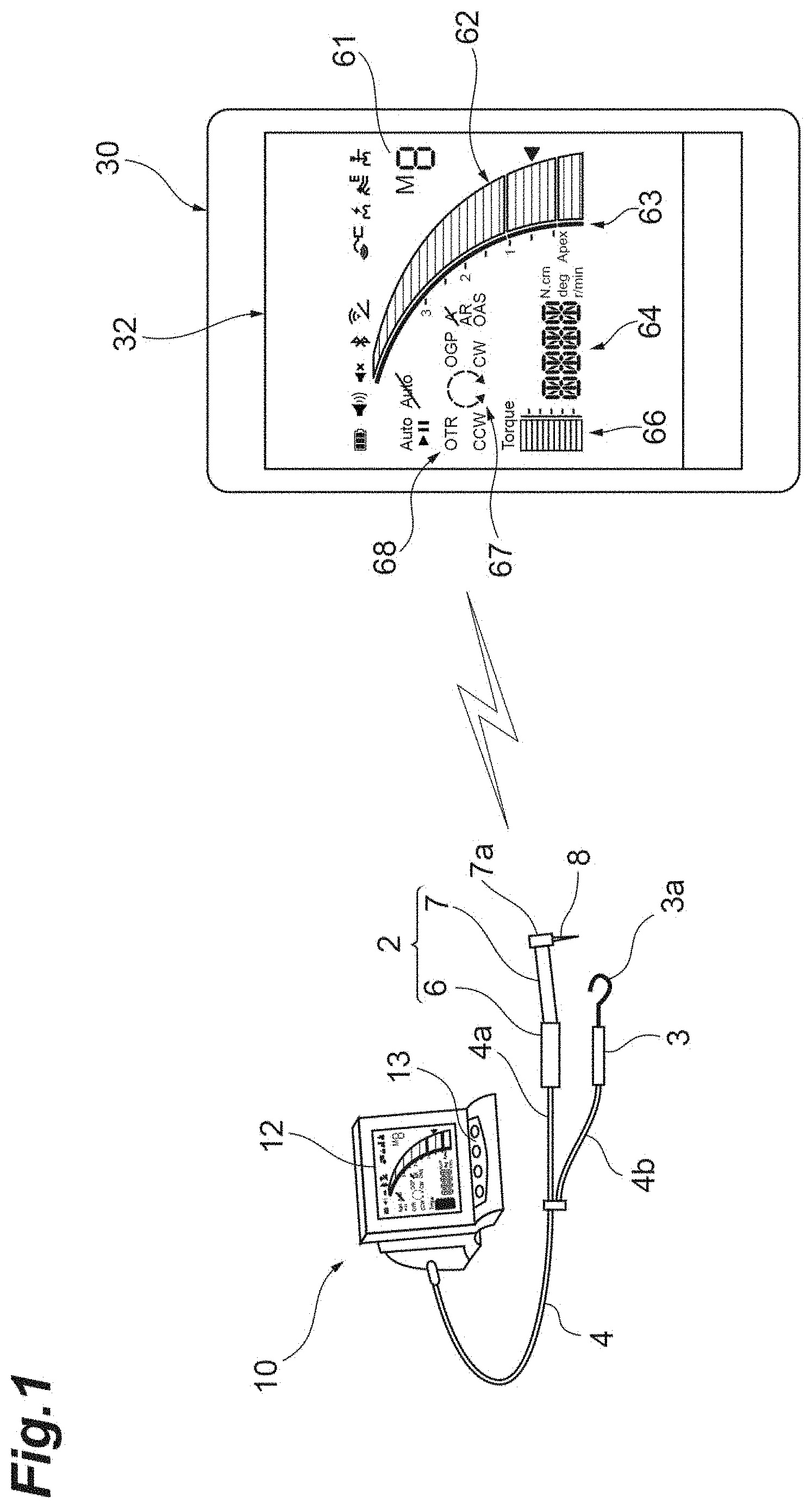 Patent US11775069 — Remote control device for medical system — Figure 1