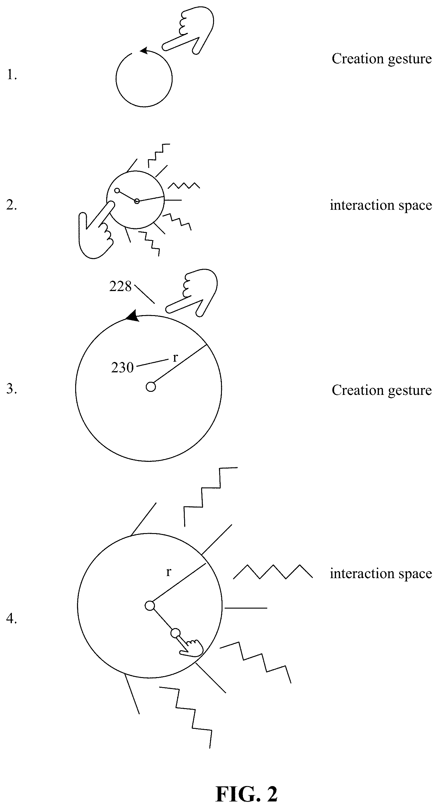 Patent US11775080 Figure 2 – User-defined virtual interaction space and manipulation of virtual cameras with vectors