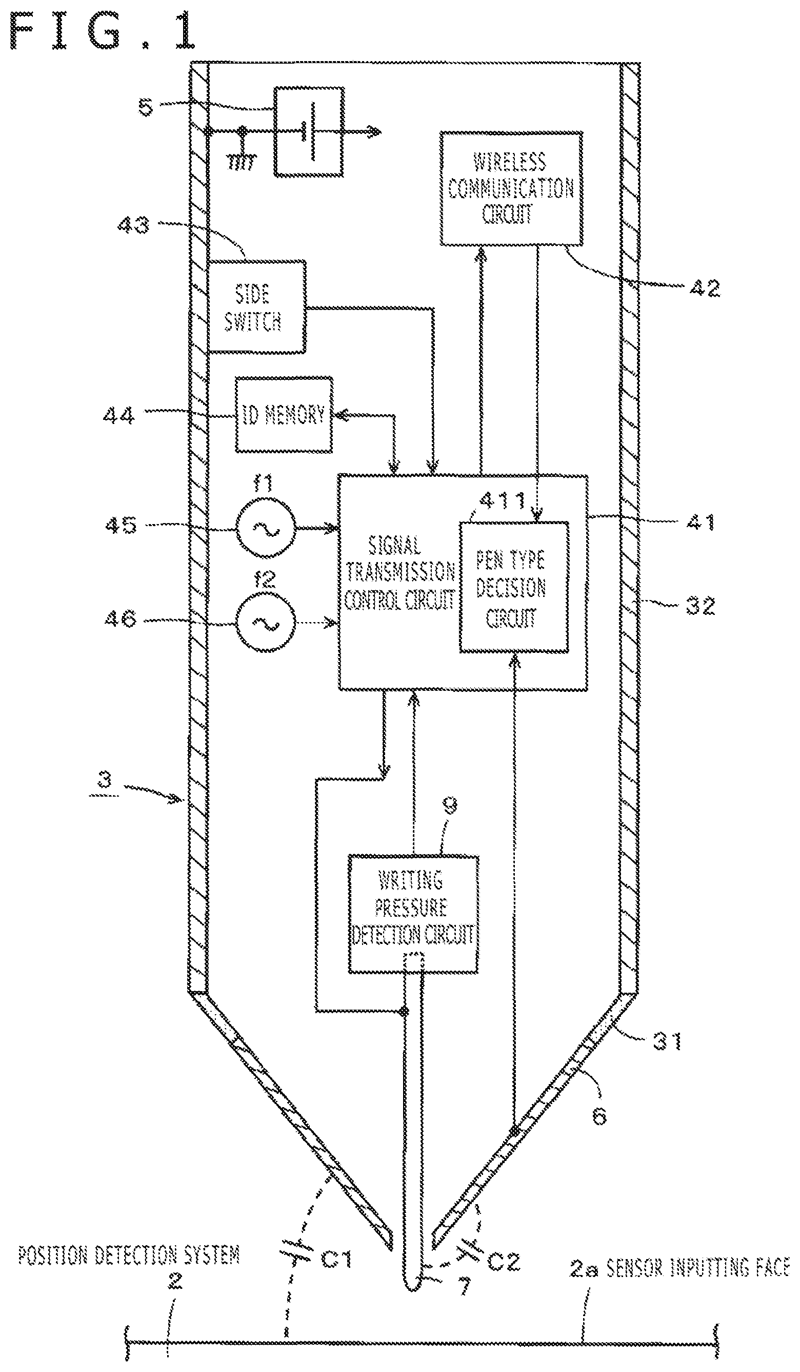 Patent US11775090 — Position indicator — Figure 1