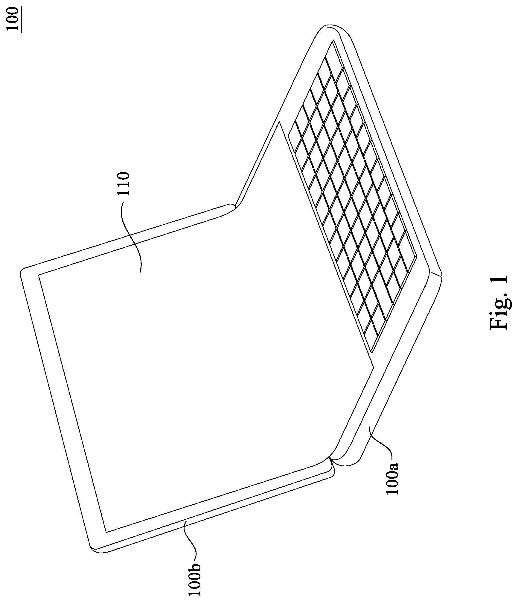 Patent US11775097 — Flexible display input device — Figure 1