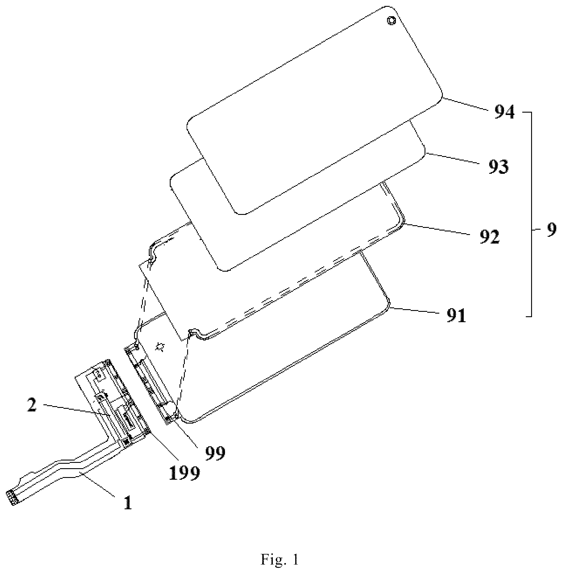 Patent US11775110 Figure 1 – Display apparatus