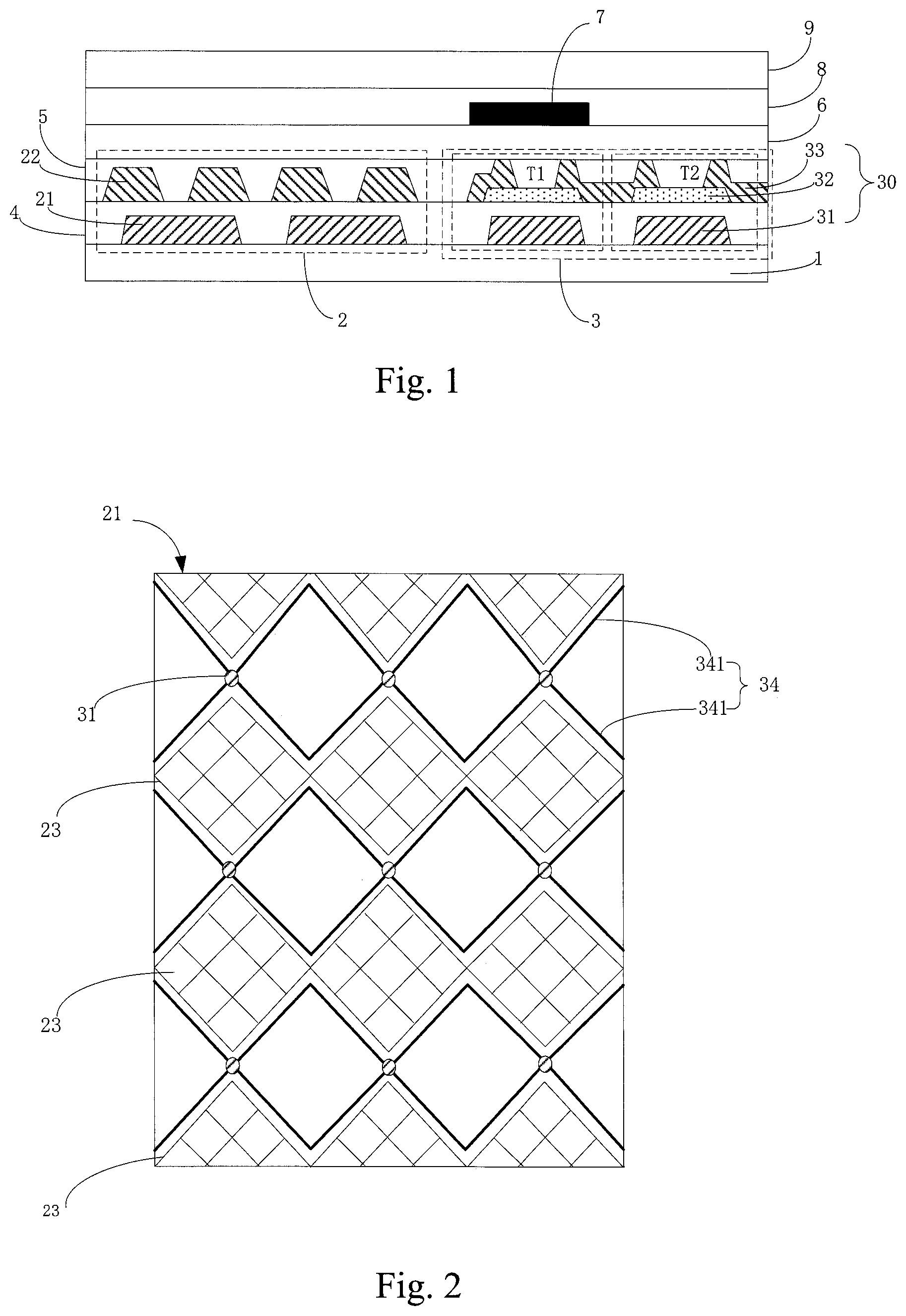 Patent US11775122 — Sensor module and display device — Figure 1