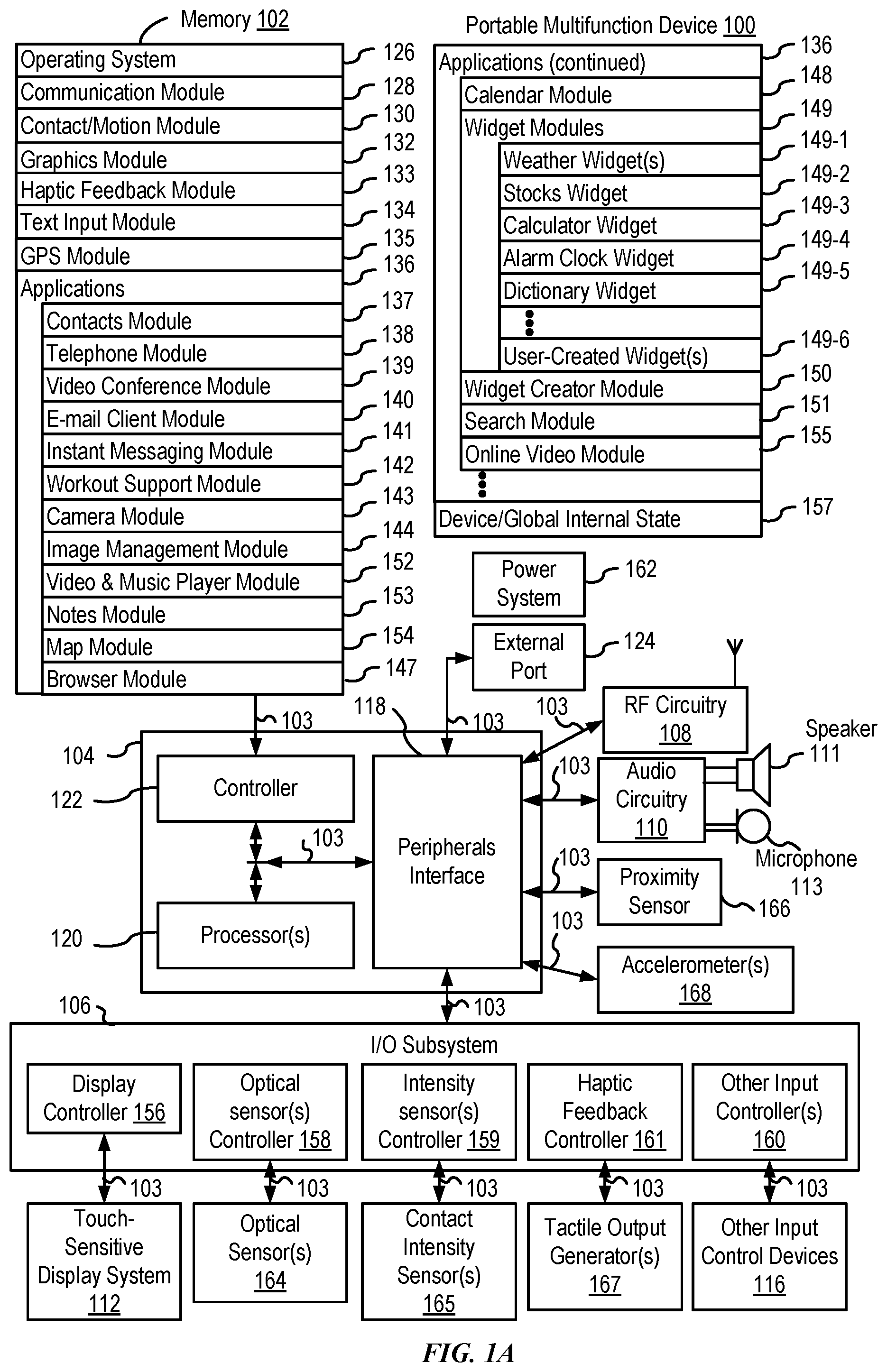 Patent US11775150 — Stopwatch and timer user interfaces — Figure 1