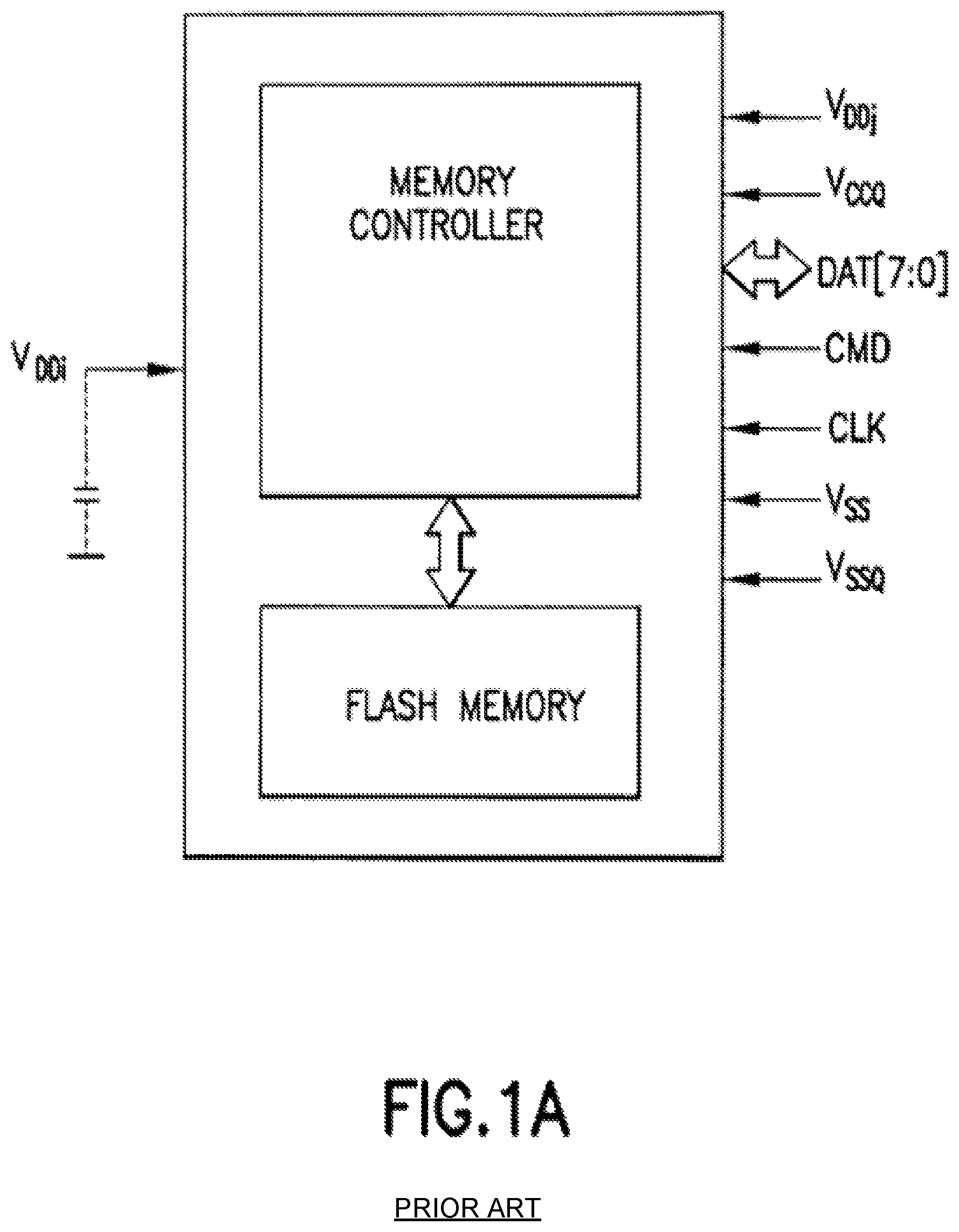 Patent US11775173 — Apparatus and method to share host system RAM with mass storage memory RAM — Figure 1