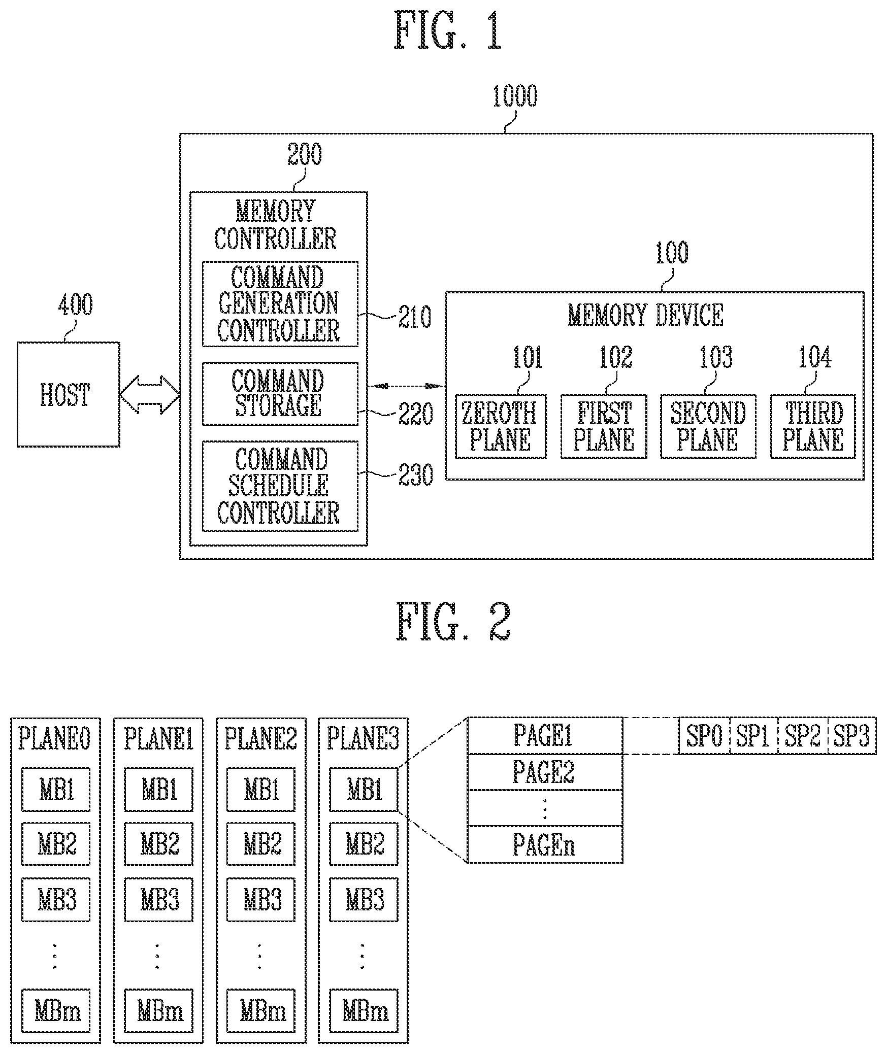 Patent US11775223 — Memory controller and storage device including 1HE same — Figure 1