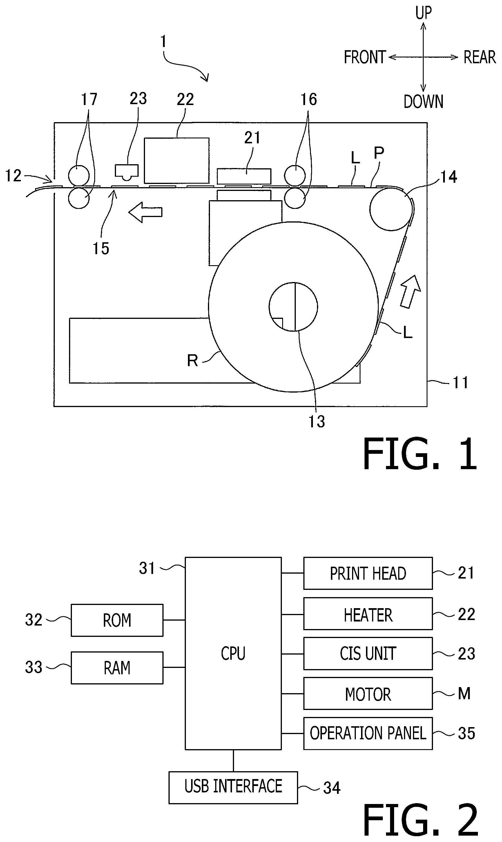 Patent US11775232 — Printer and printing system for reprinting low quality image and marking discard images — Figure 1