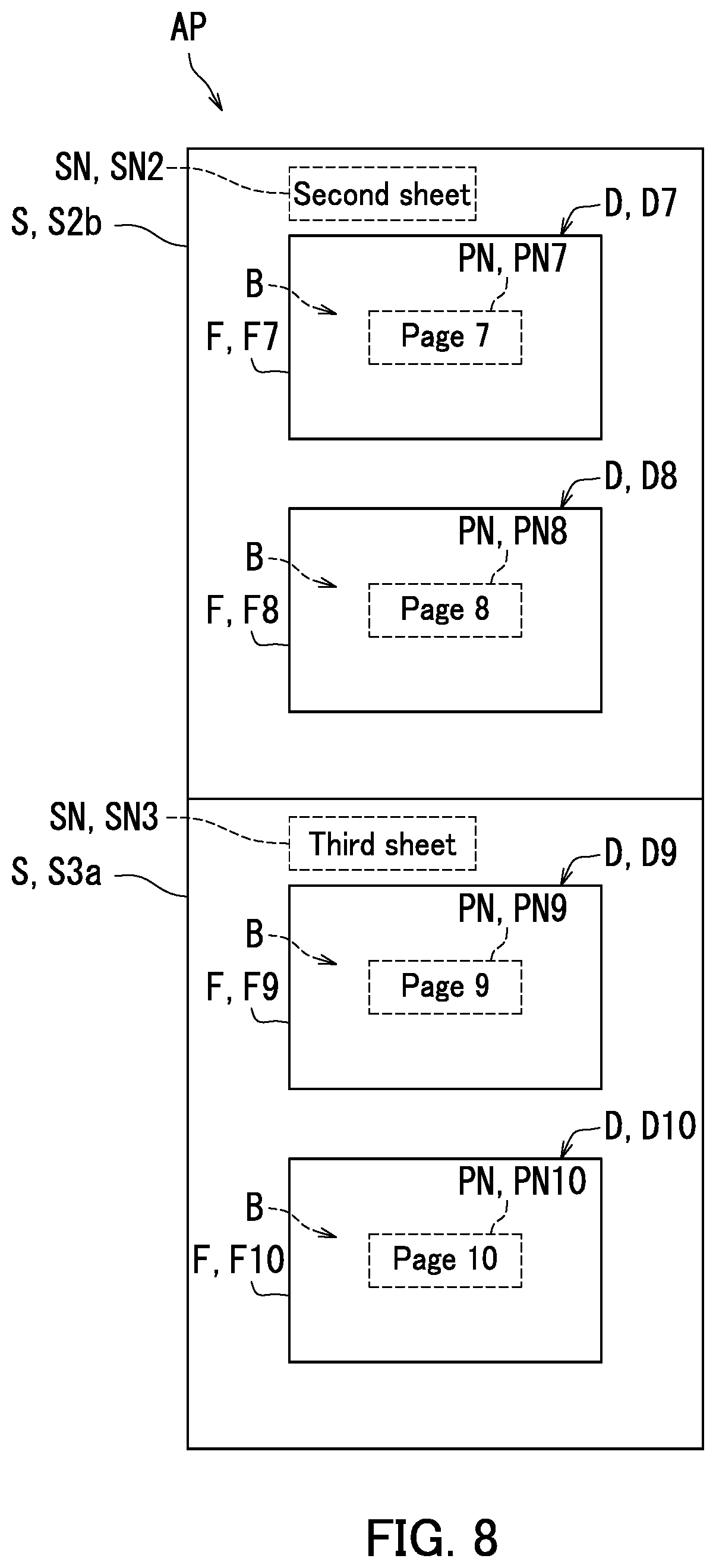Patent US11775237 Figure 8 – Display device capable of displaying preview image