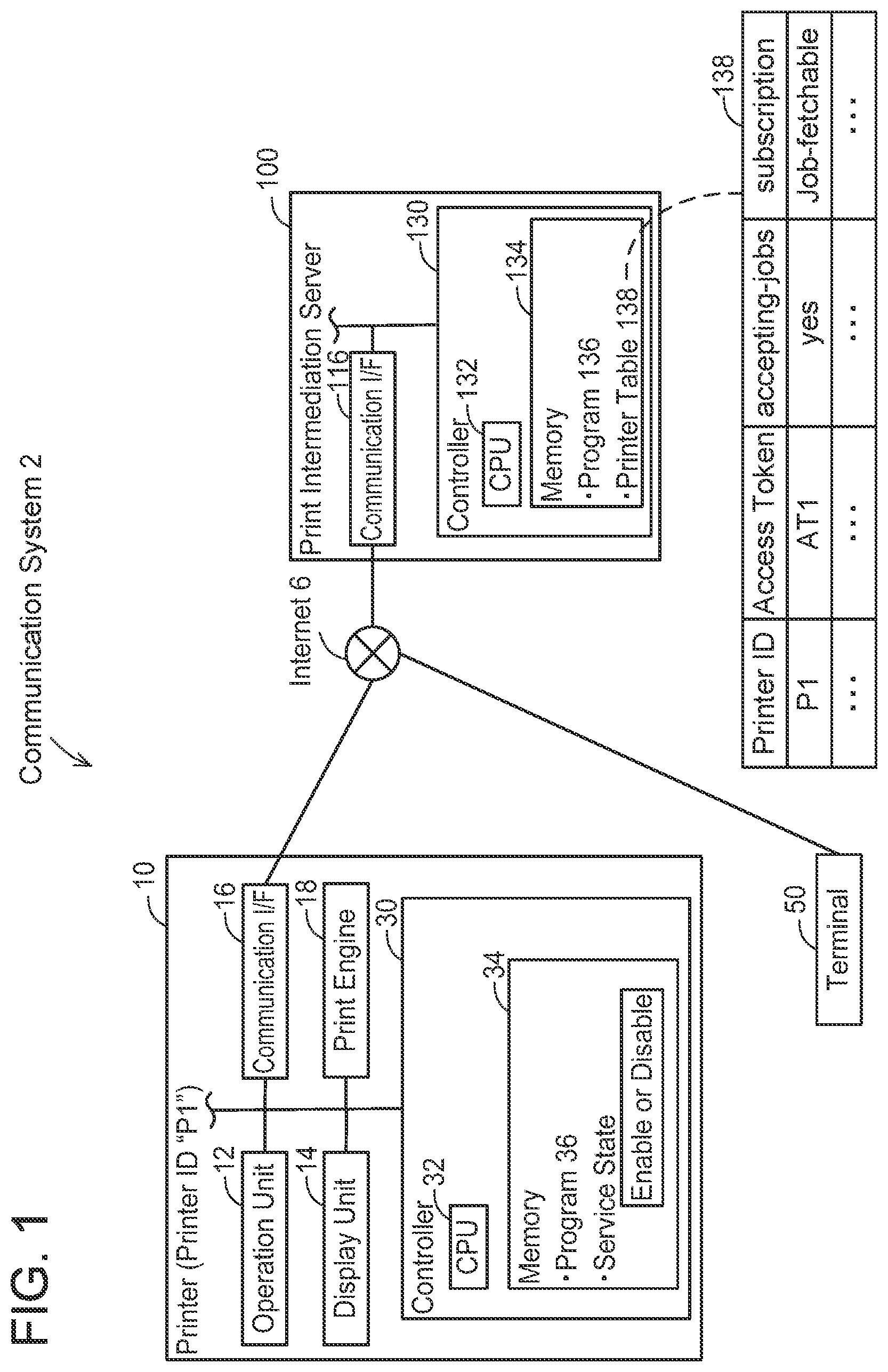 Patent US11775243 — Image processing device and non-transitory computer-readable recording medium storing computer-readable instructions for image processing device — Figure 1