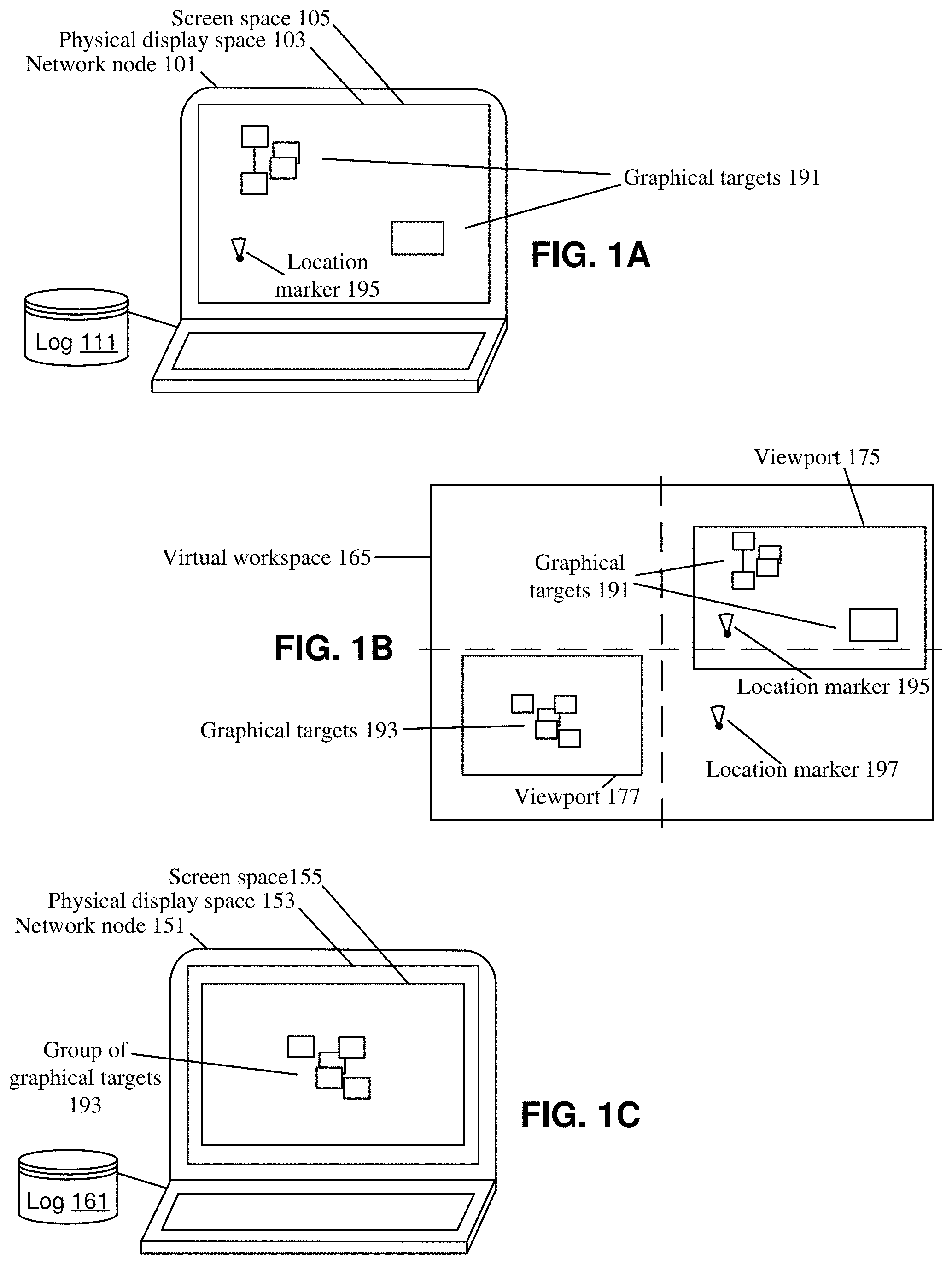 Patent US11775246 — Virtual workspace viewport following in collaboration systems — Figure 1
