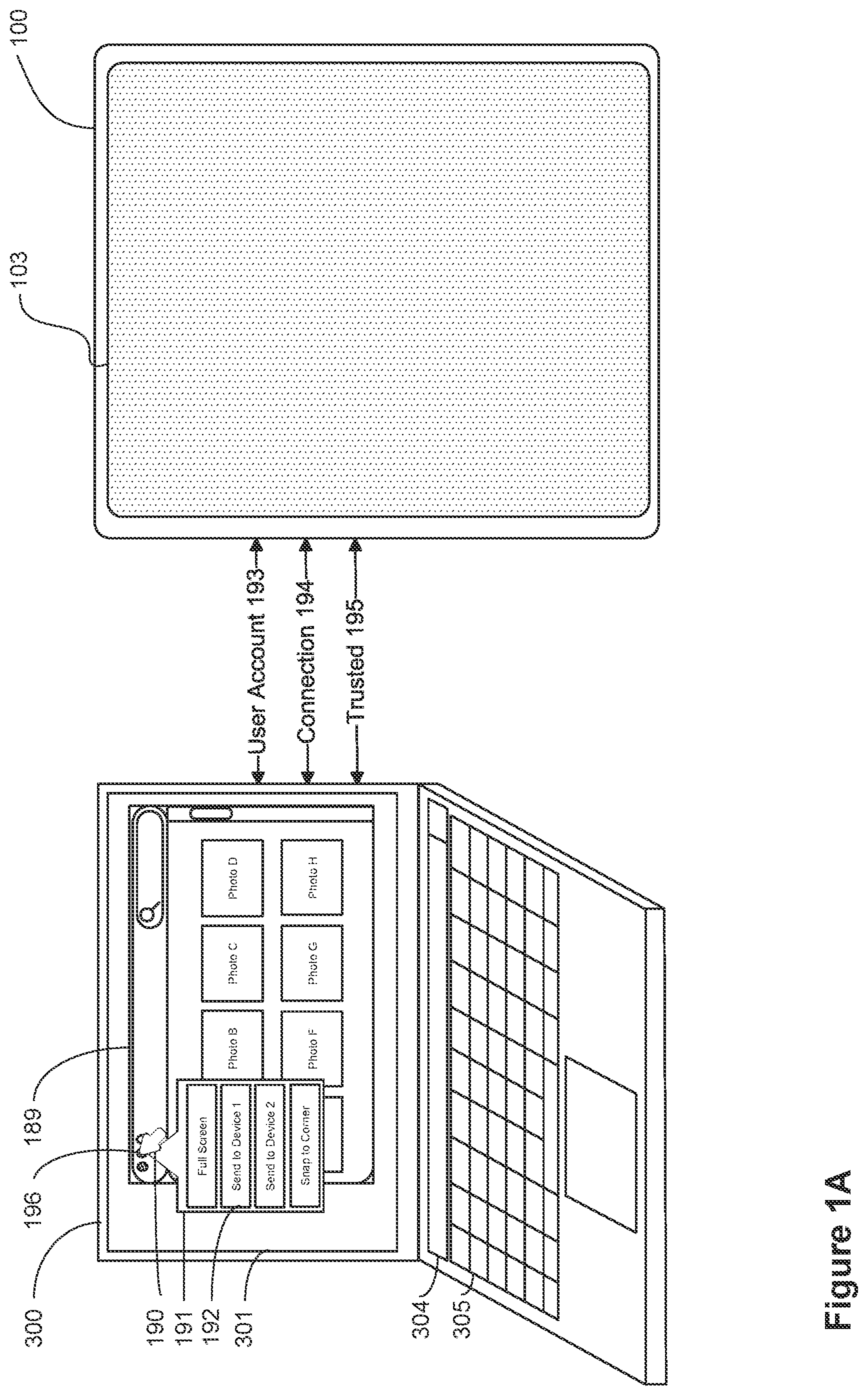 Patent US11775248 — Systems and methods for initiating and interacting with a companion-display mode for an electronic device with a touch-sensitive display — Figure 1