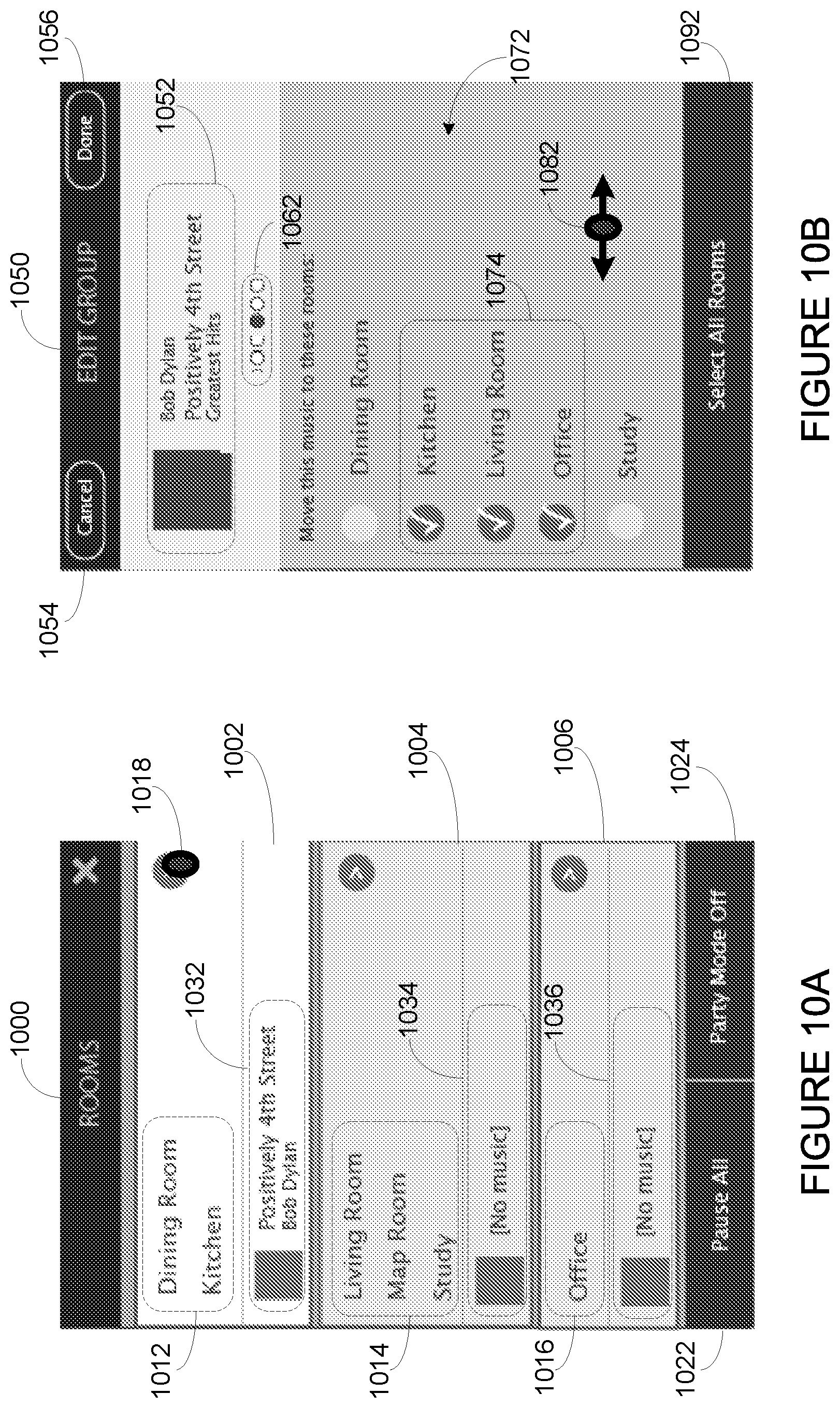 Patent US11775251 Figure 10 – Playback transfer in a media playback system