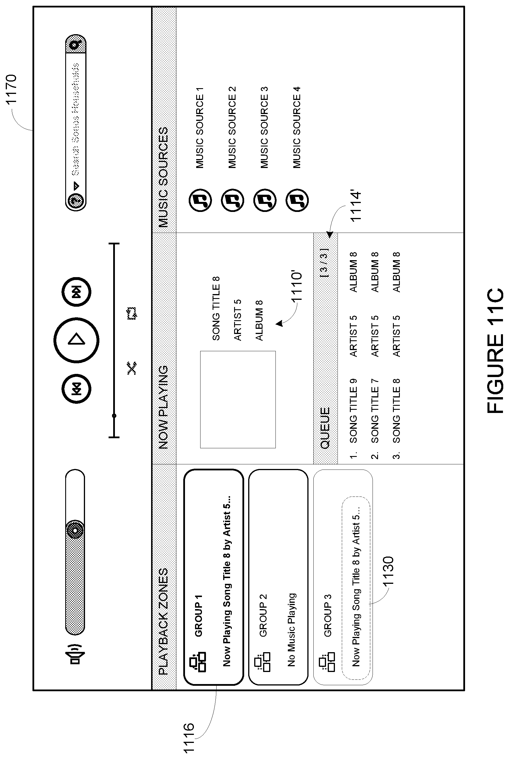 Patent US11775251 Figure 13 – Playback transfer in a media playback system