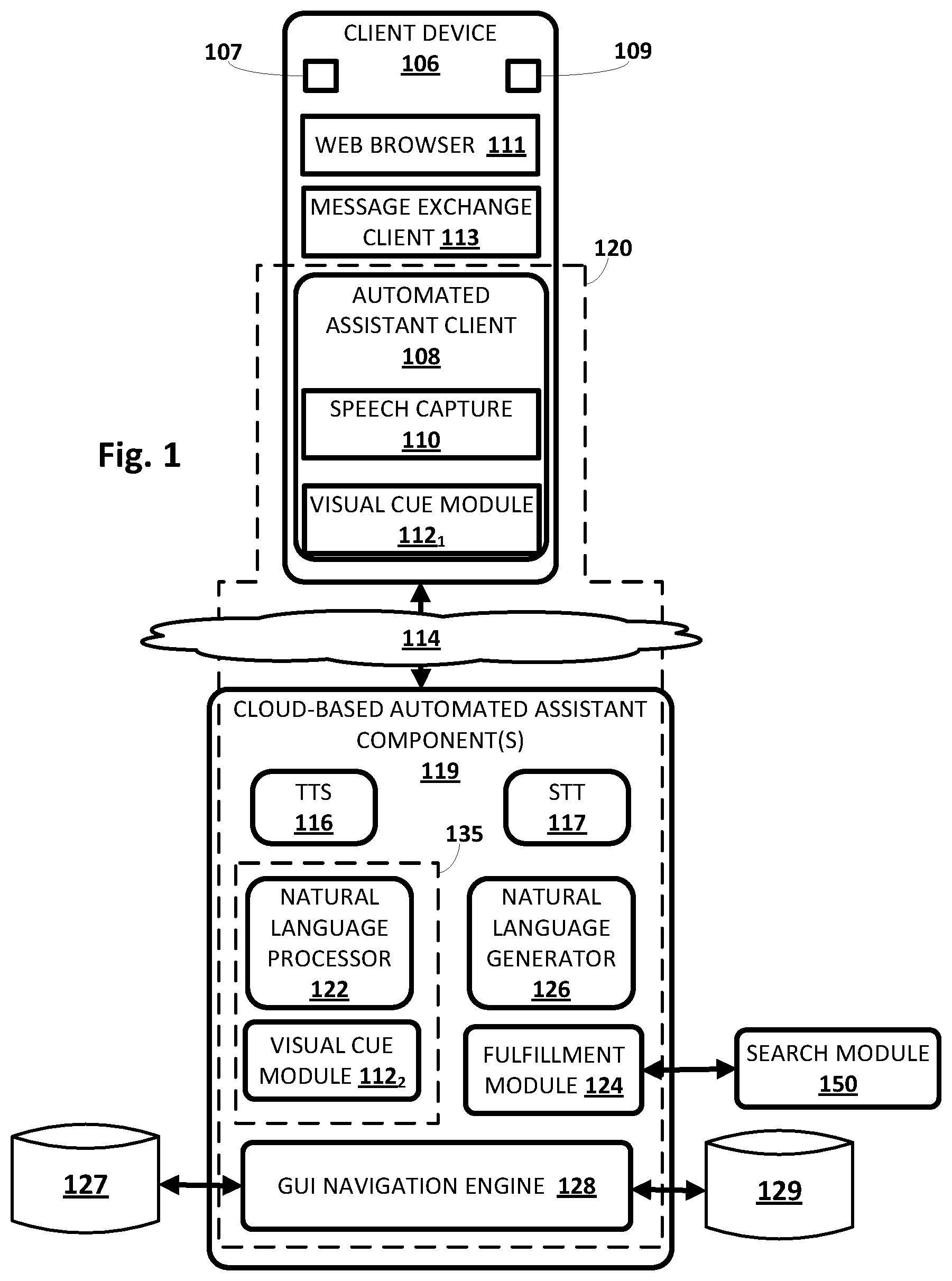 Patent US11775254 — Analyzing graphical user interfaces to facilitate automatic interaction — Figure 1