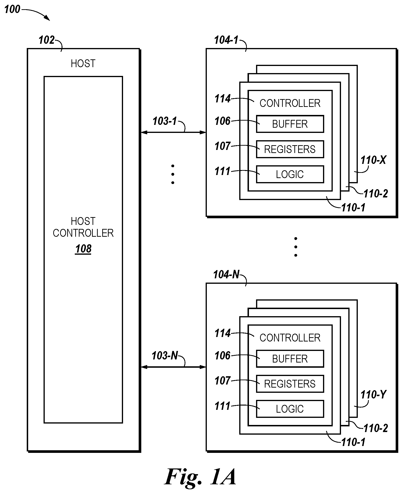 Patent US11775300 — Memory mapping for memory, memory modules, and non-volatile memory — Figure 1