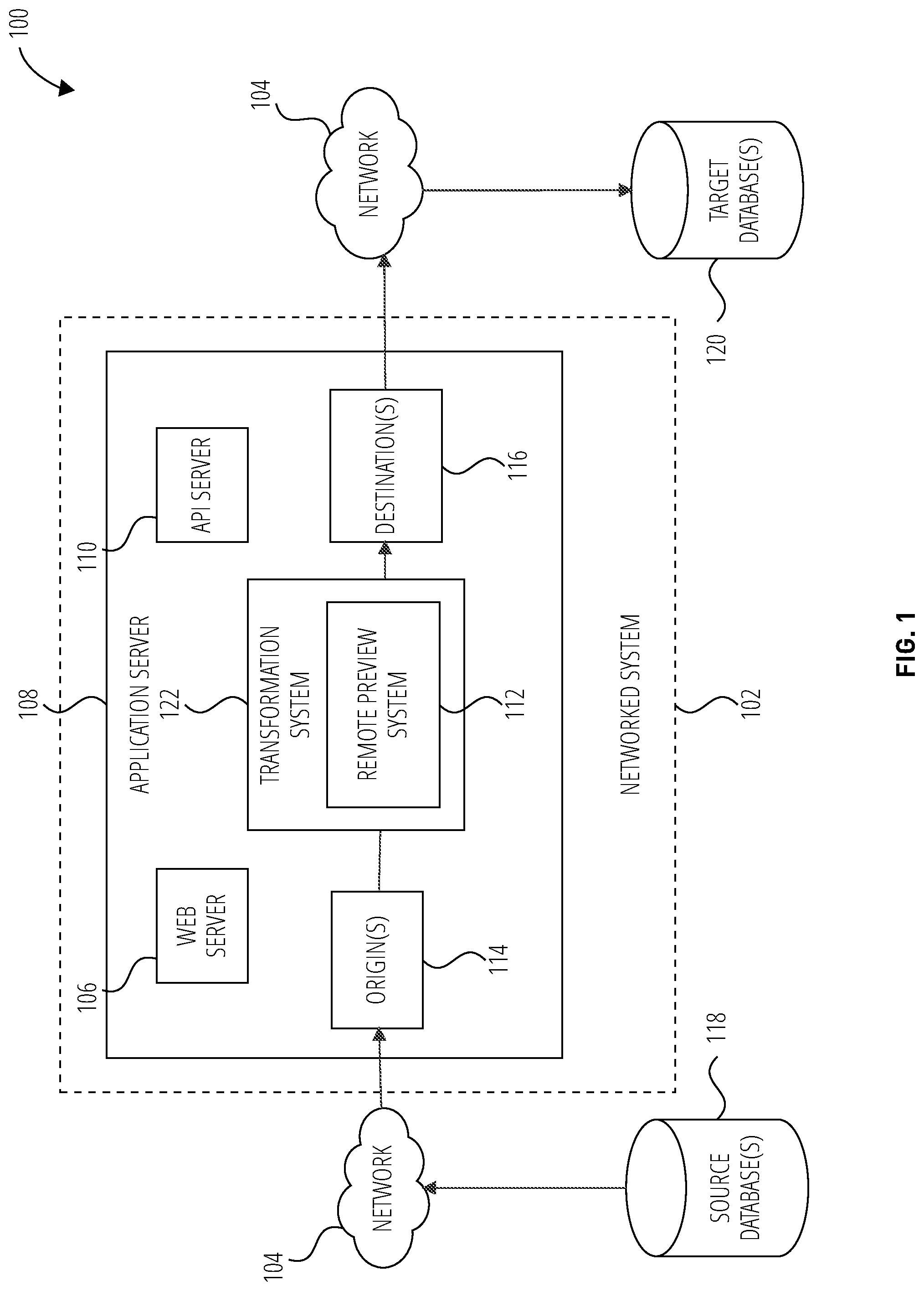 Patent US11775371 — Remote validation and preview — Figure 1