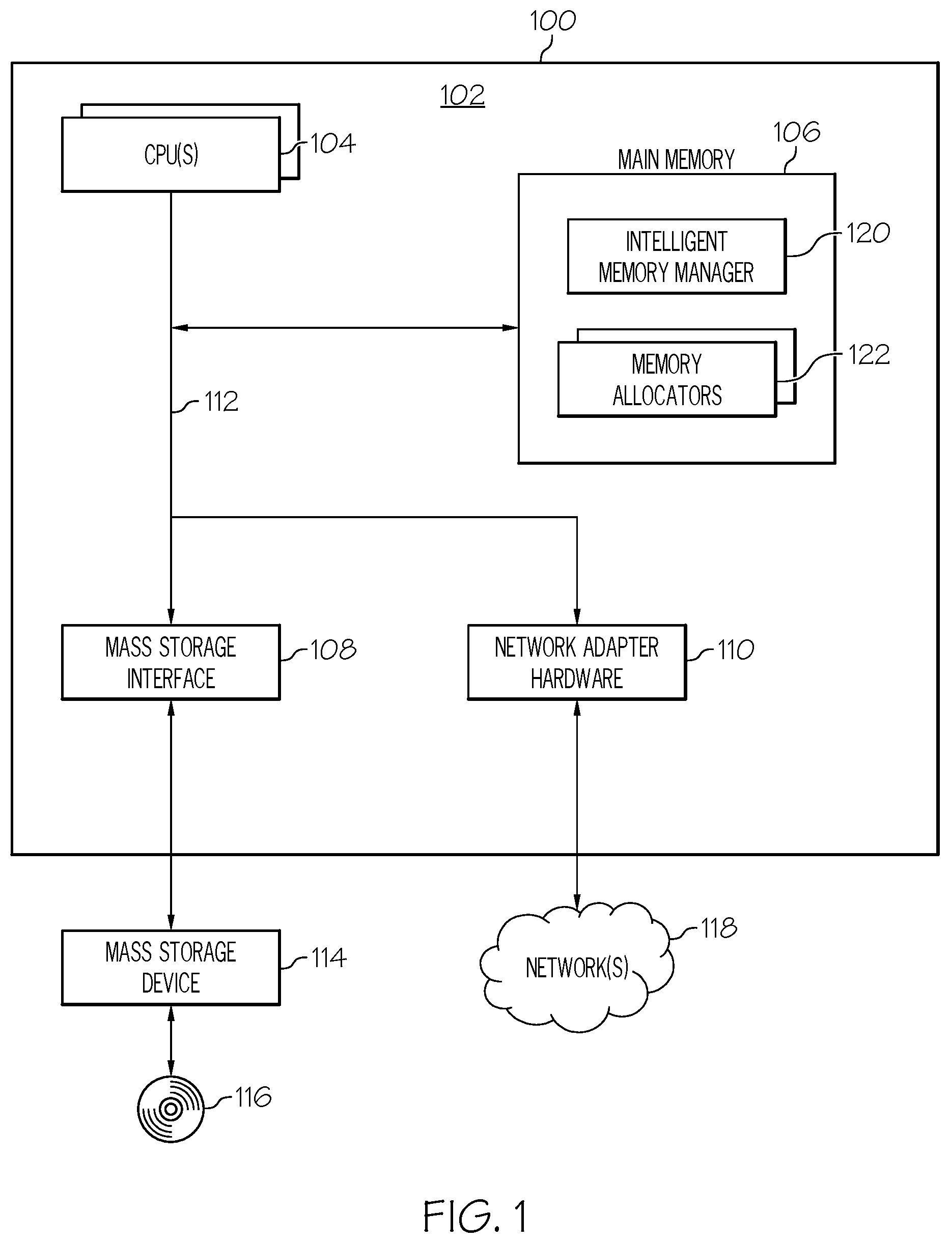 Patent US11775421 — Charging users for computer memory usage — Figure 1
