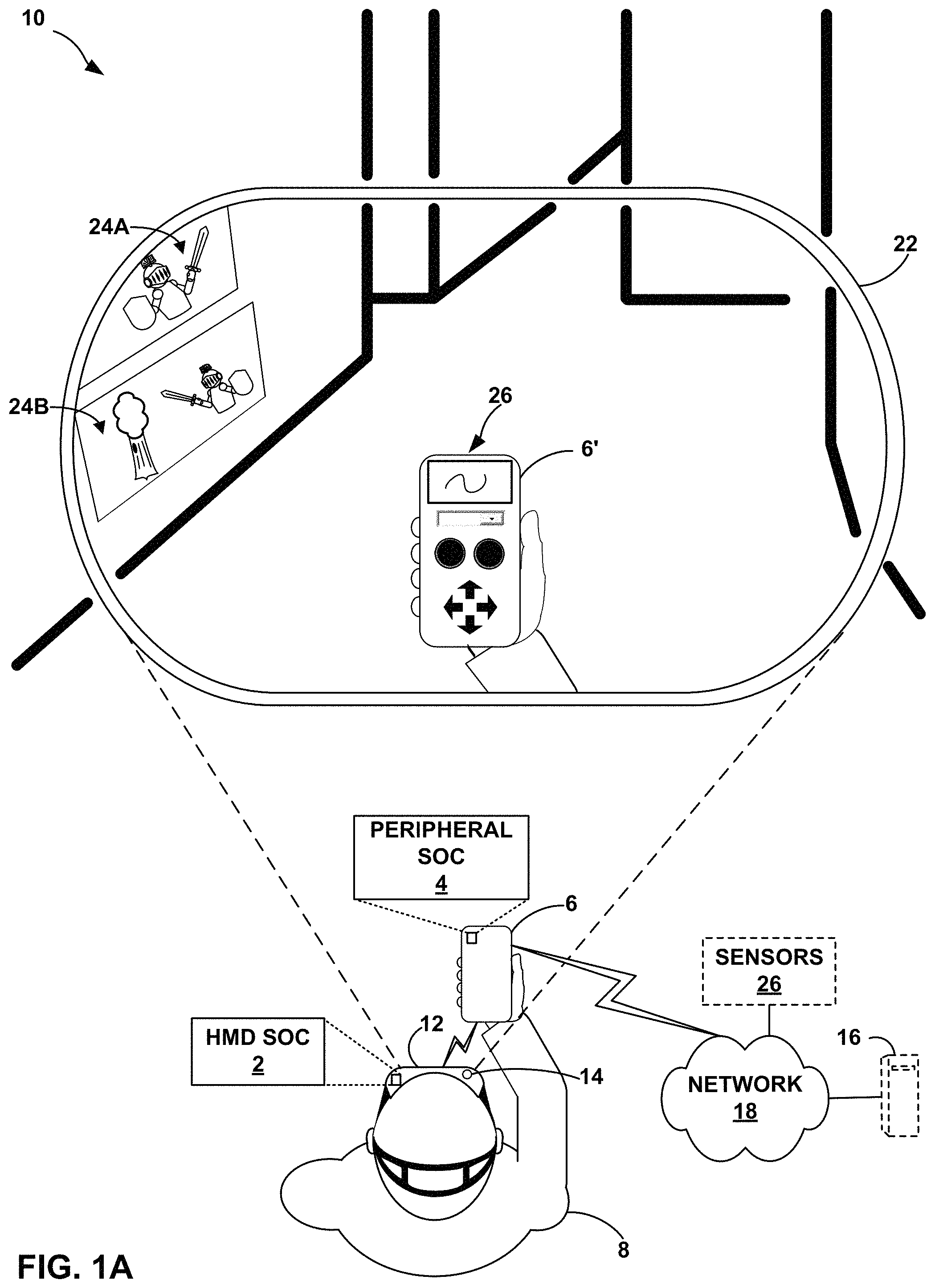 Patent US11775448 — System on a chip (SOC) communications to prevent direct memory access (DMA) attacks — Figure 1