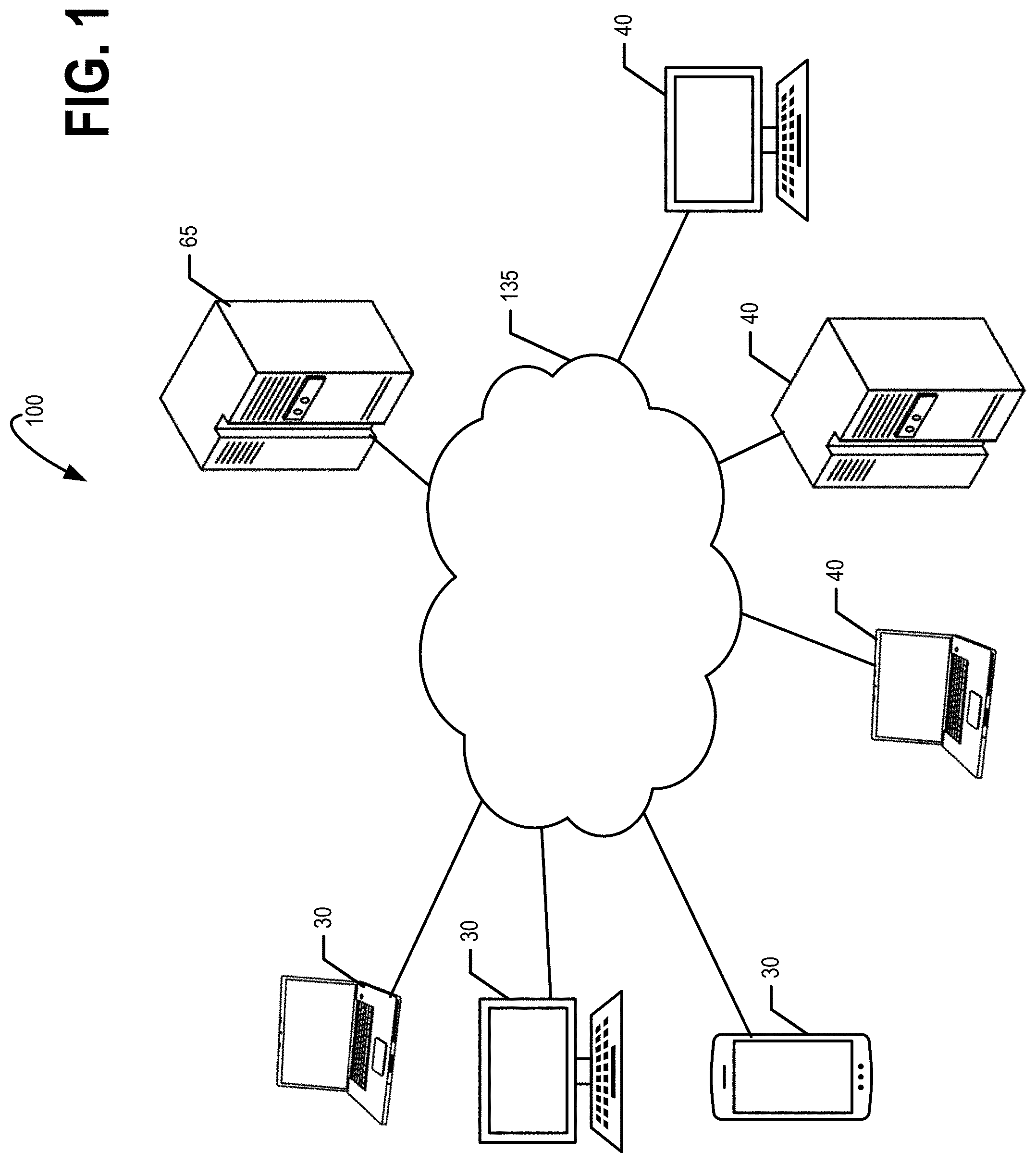 Patent US11775505 — Managing data objects for graph-based data structures — Figure 1