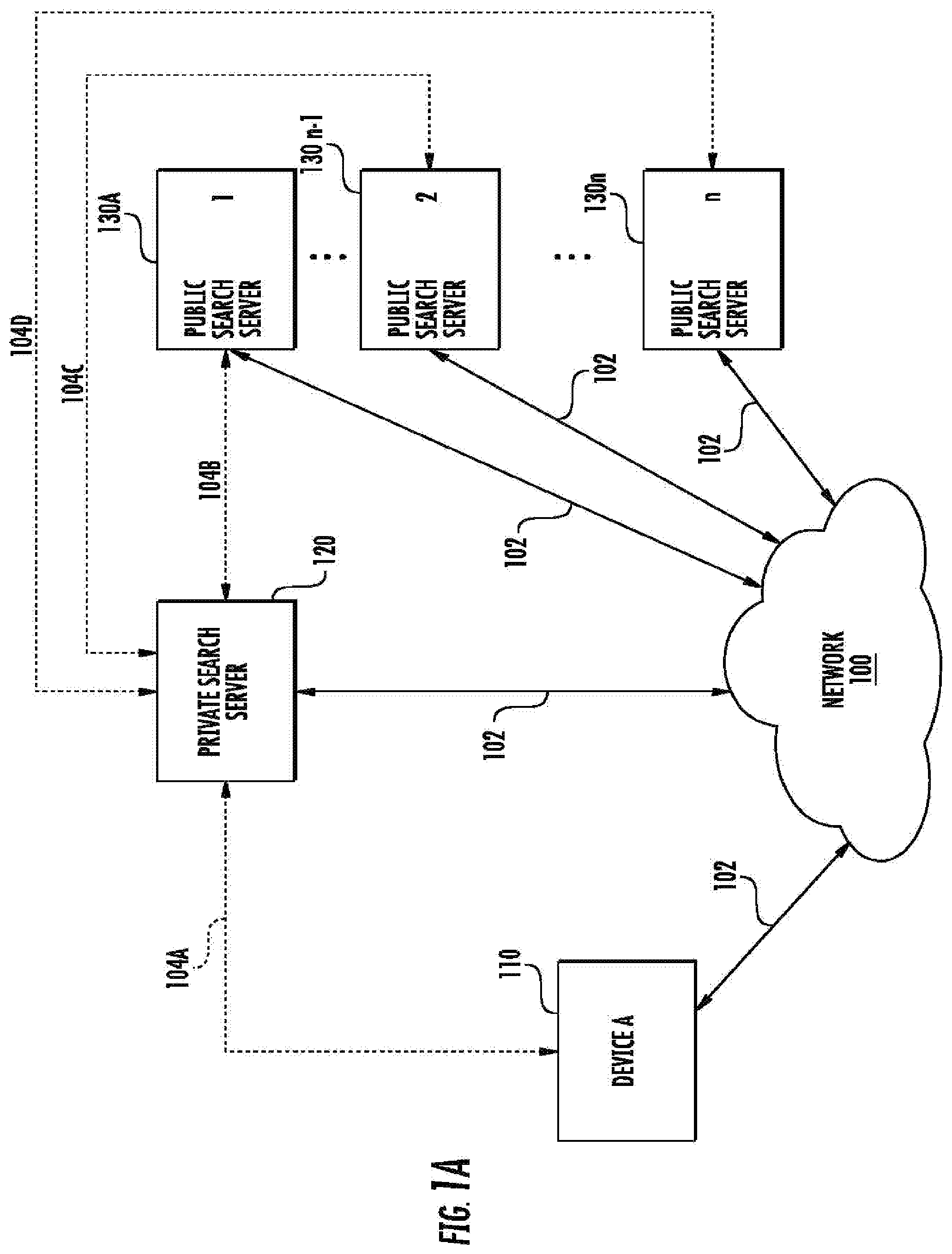Patent US11775575 — Systems and methods of performing searches within a text input application — Figure 1