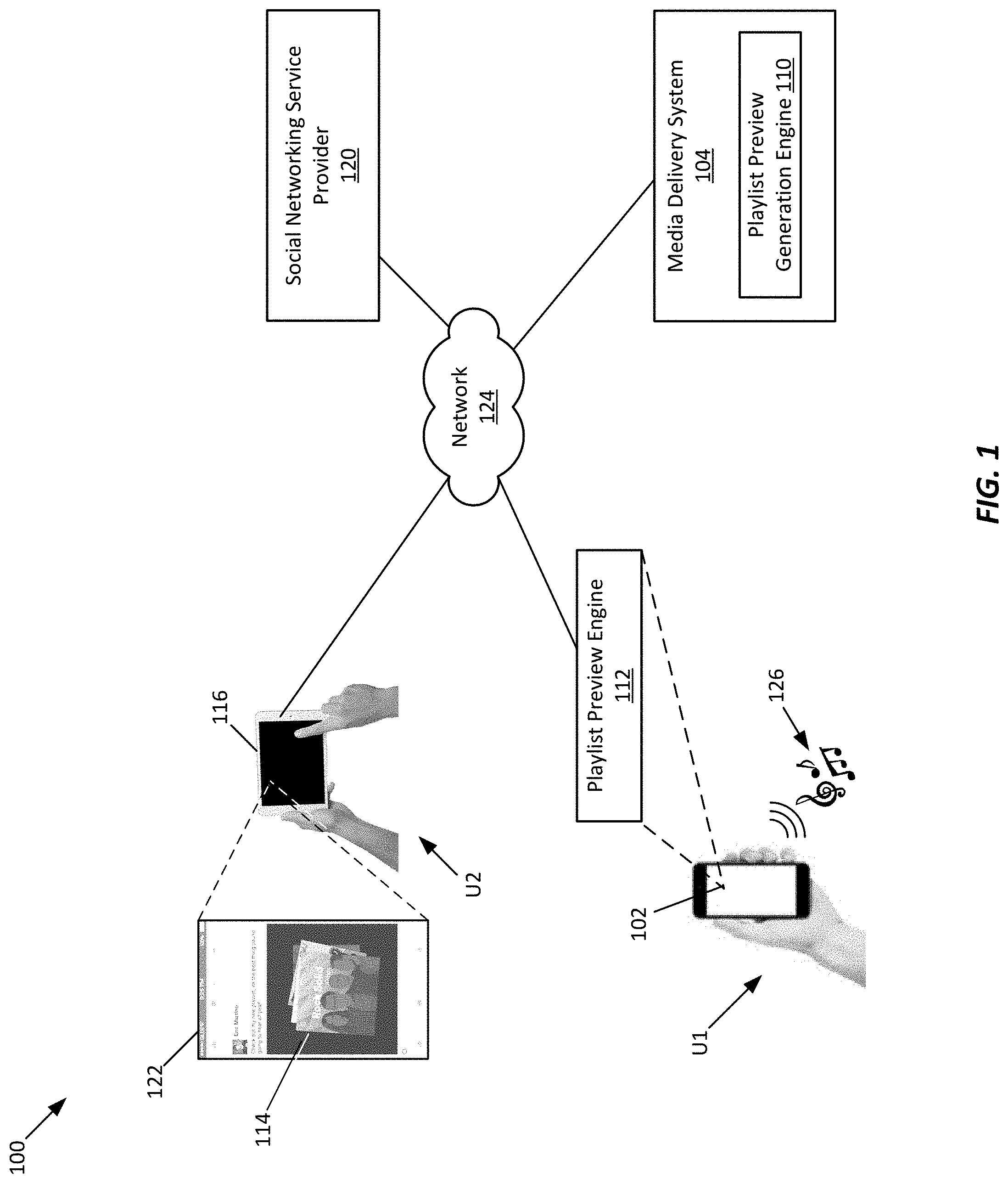 Patent US11775580 — Playlist preview — Figure 1