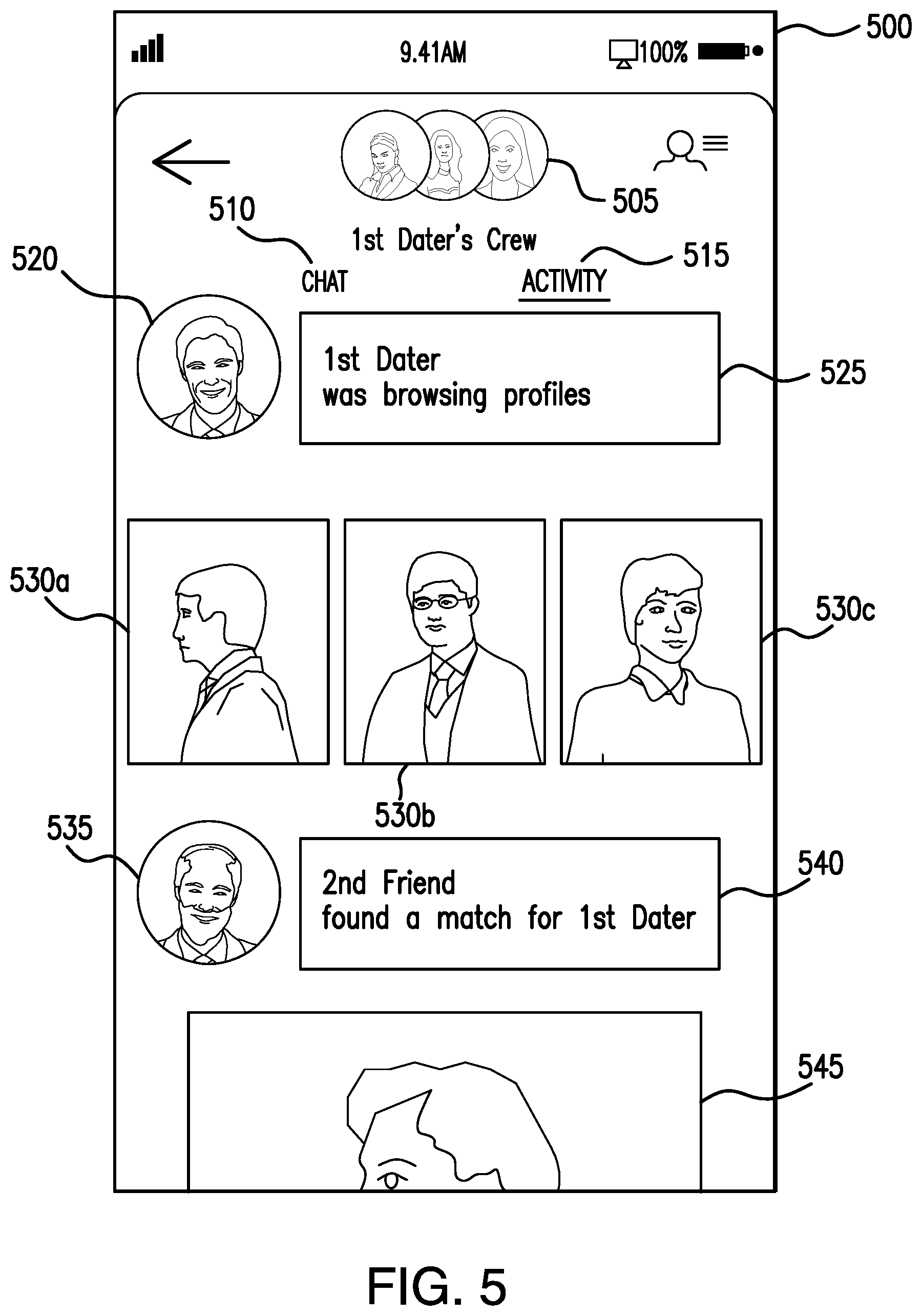 Patent US11775600 Figure 10 – System and method for matching users based on selections made by third parties