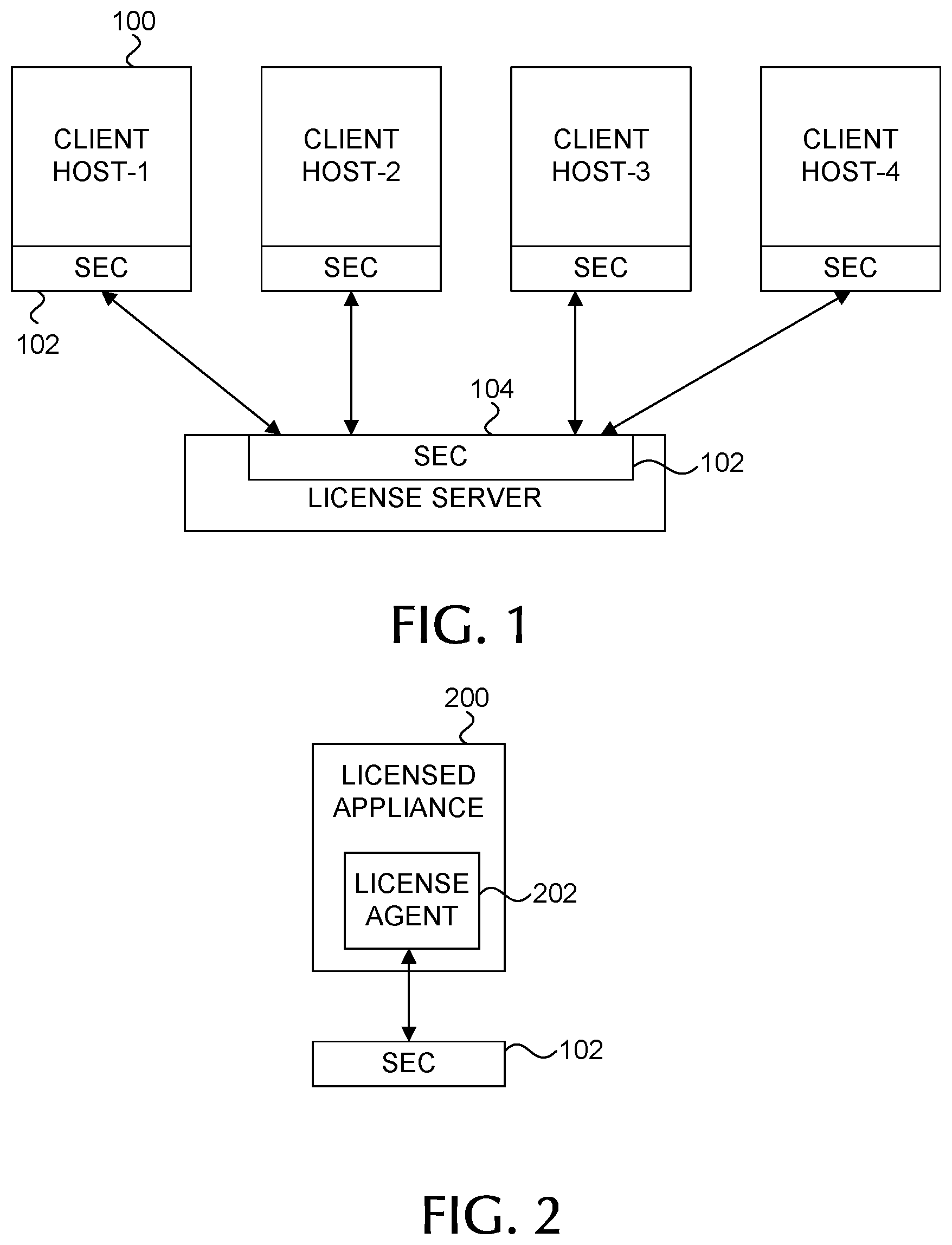 Patent US11775621 — Licensing in the cloud — Figure 1