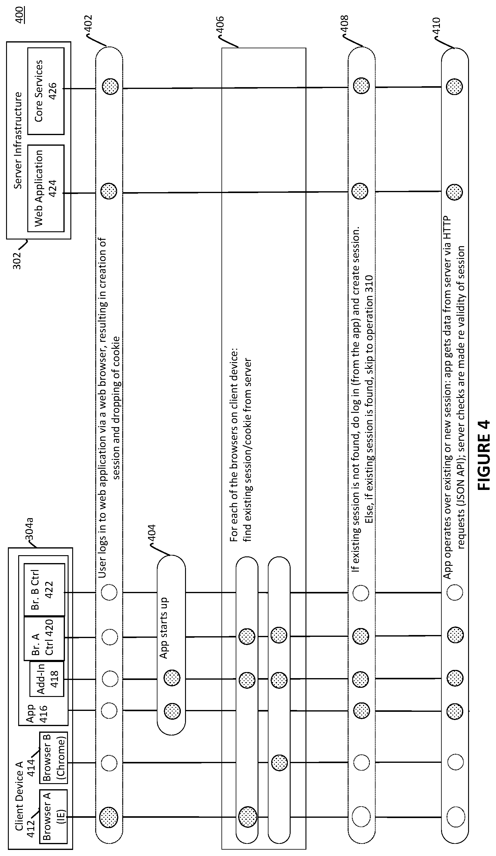 Patent US11775629 Figure 4 – Client device information for controlling access to web applications