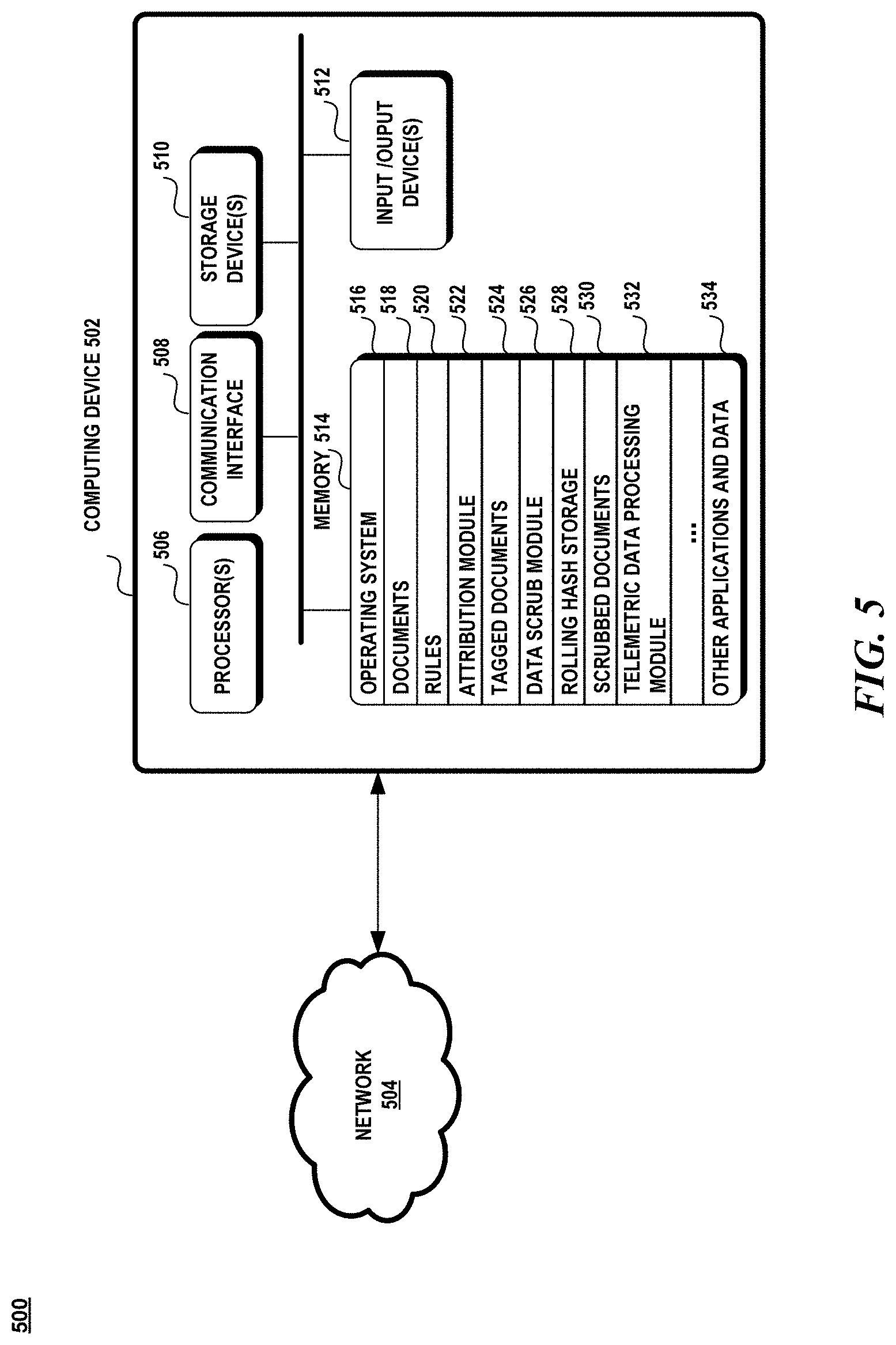 Patent US11775684 Figure 8 – Rule-based document scrubbing of sensitive data
