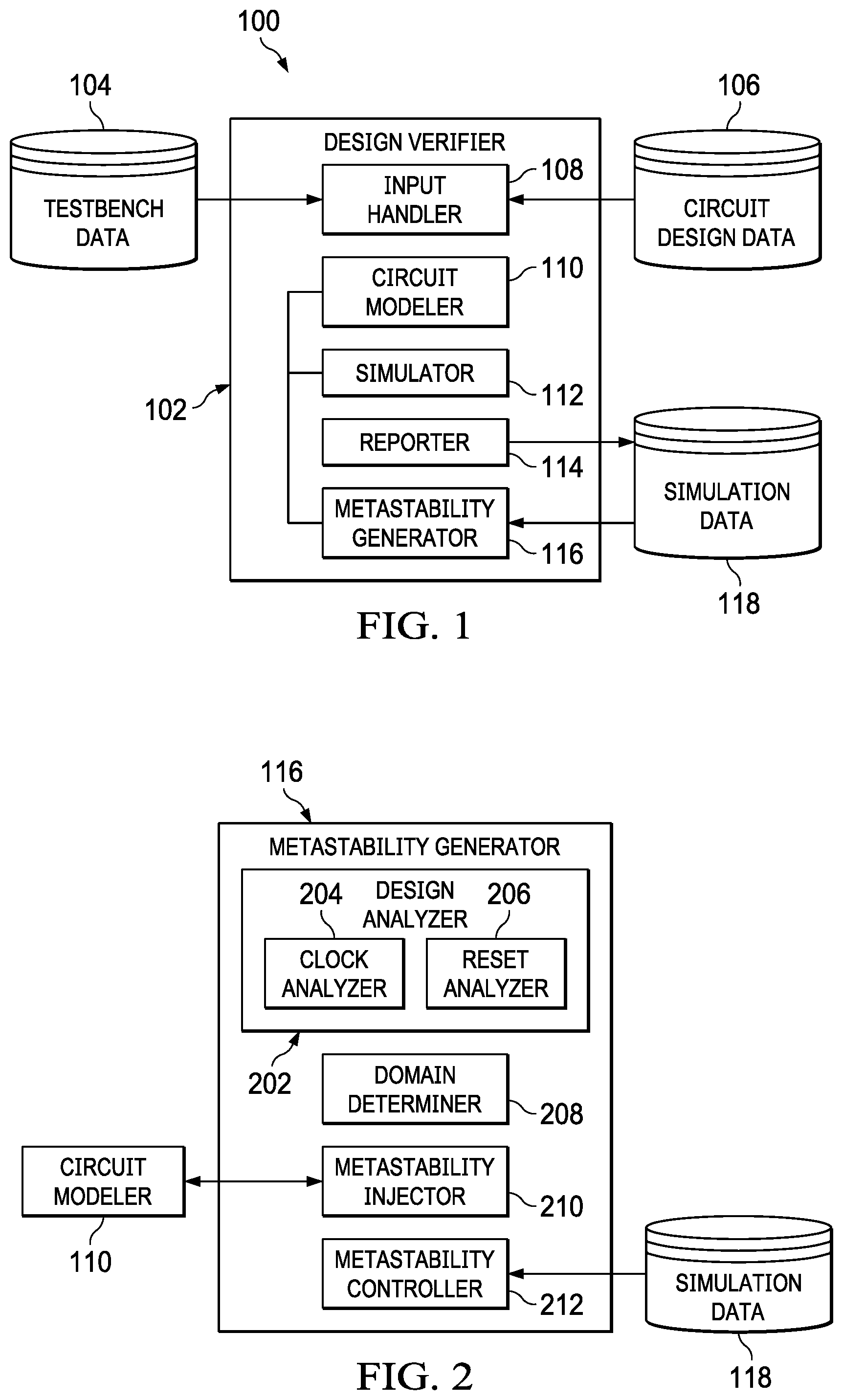 Patent US11775718 — Methods and apparatus to simulate metastability for circuit design verification — Figure 1