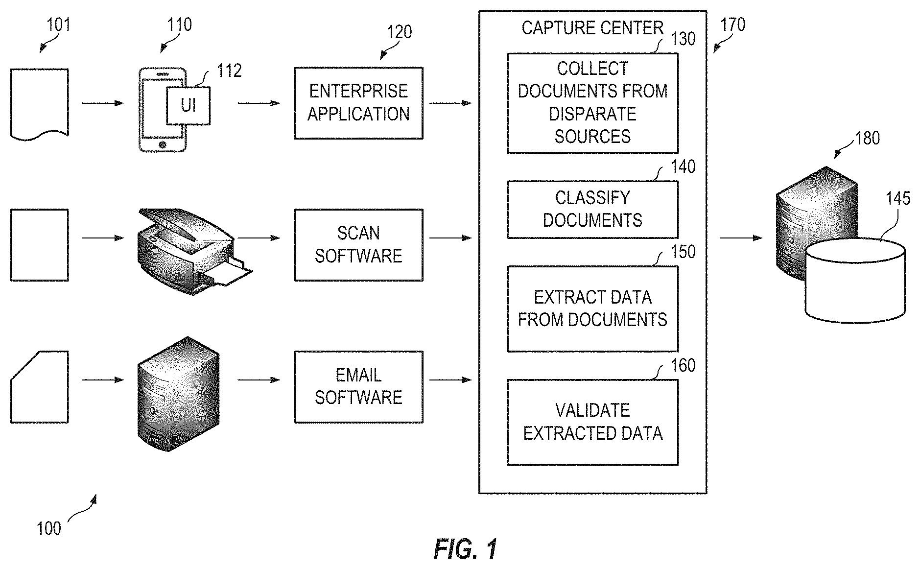 Patent US11775744 — Systems and methods for on-image navigation and direct image-to-data storage table data capture — Figure 1
