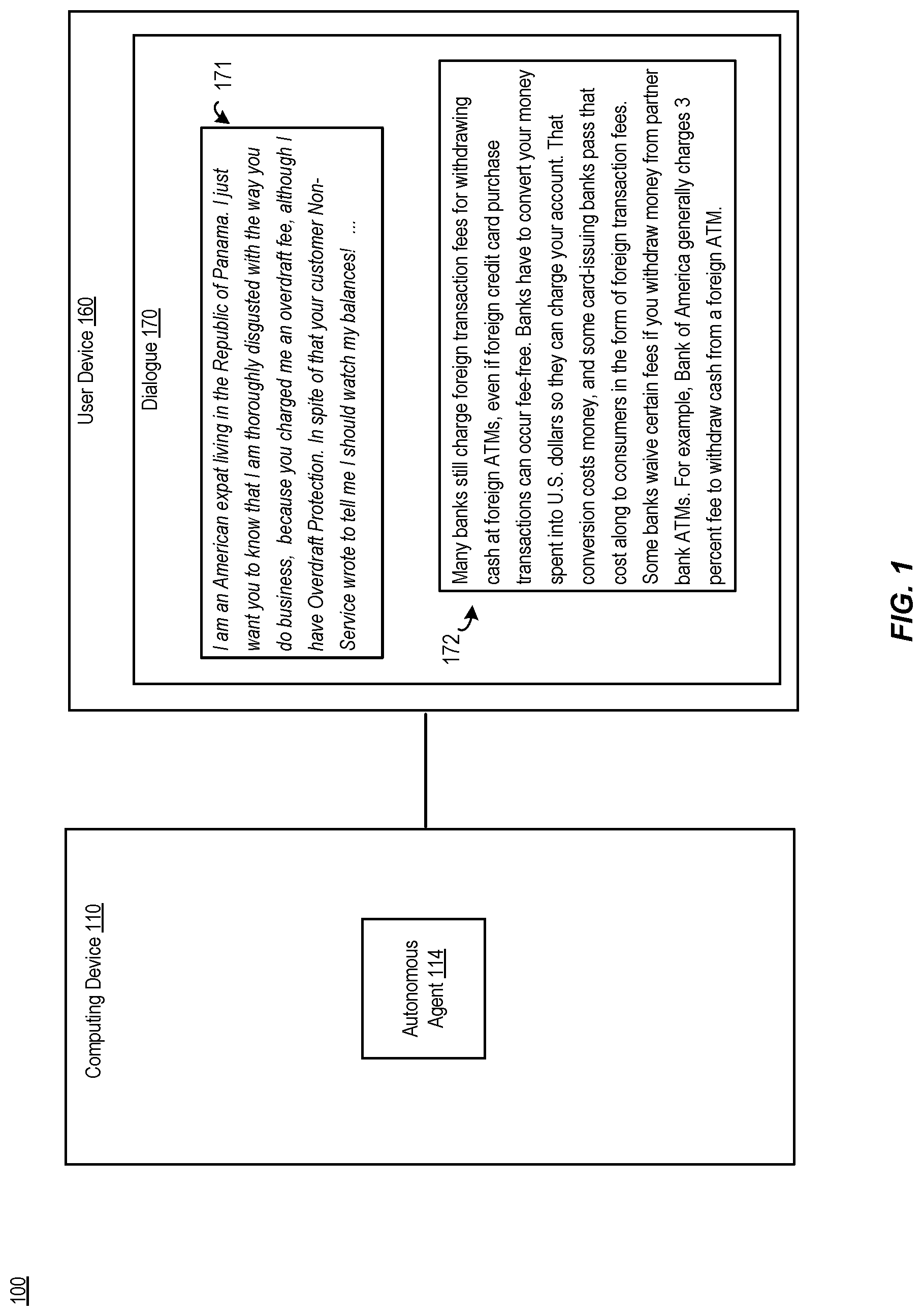 Patent US11775772 — Chatbot providing a defeating reply — Figure 1