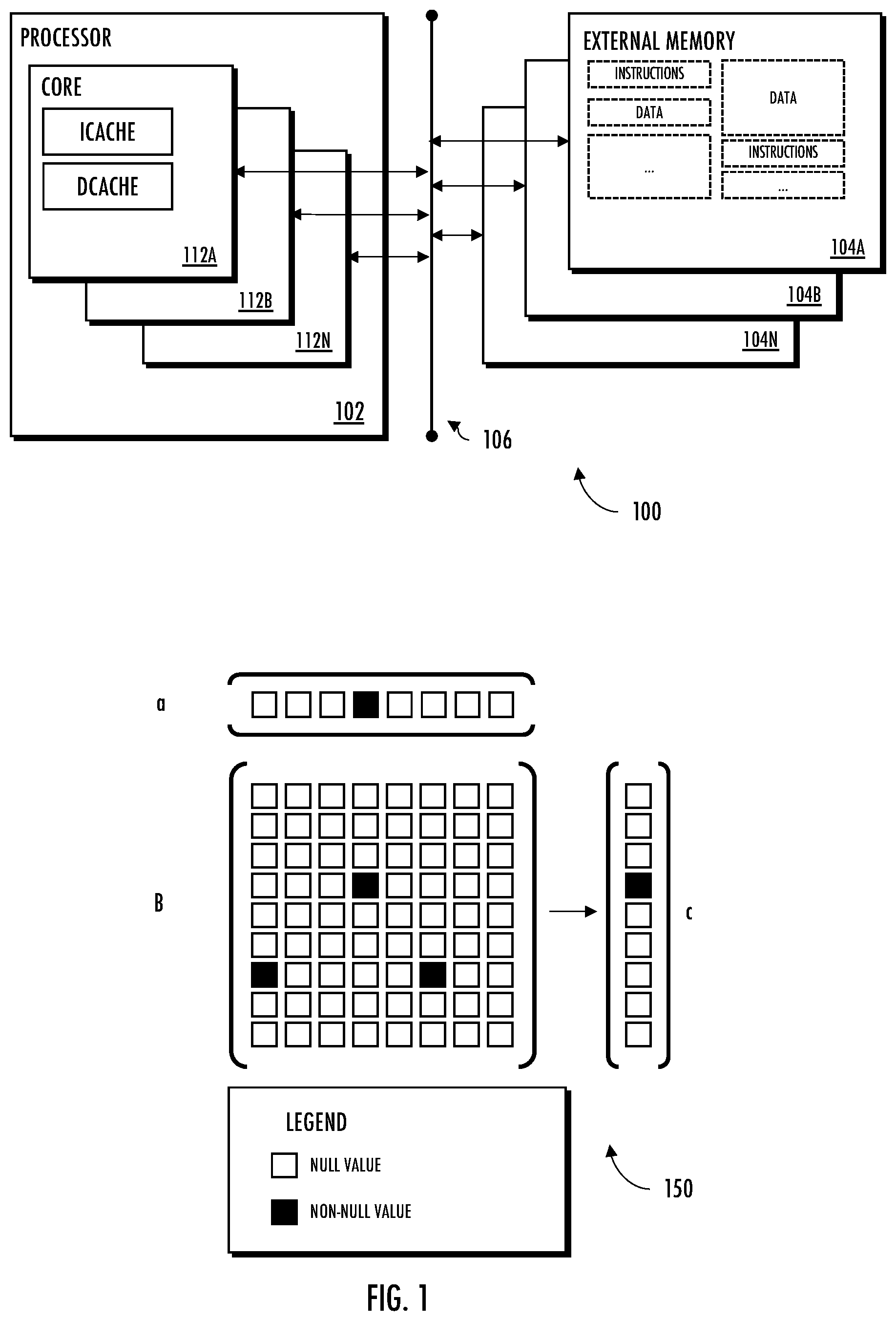 Patent US11775810 — Methods and apparatus for thread-based scheduling in multicore neural networks — Figure 1