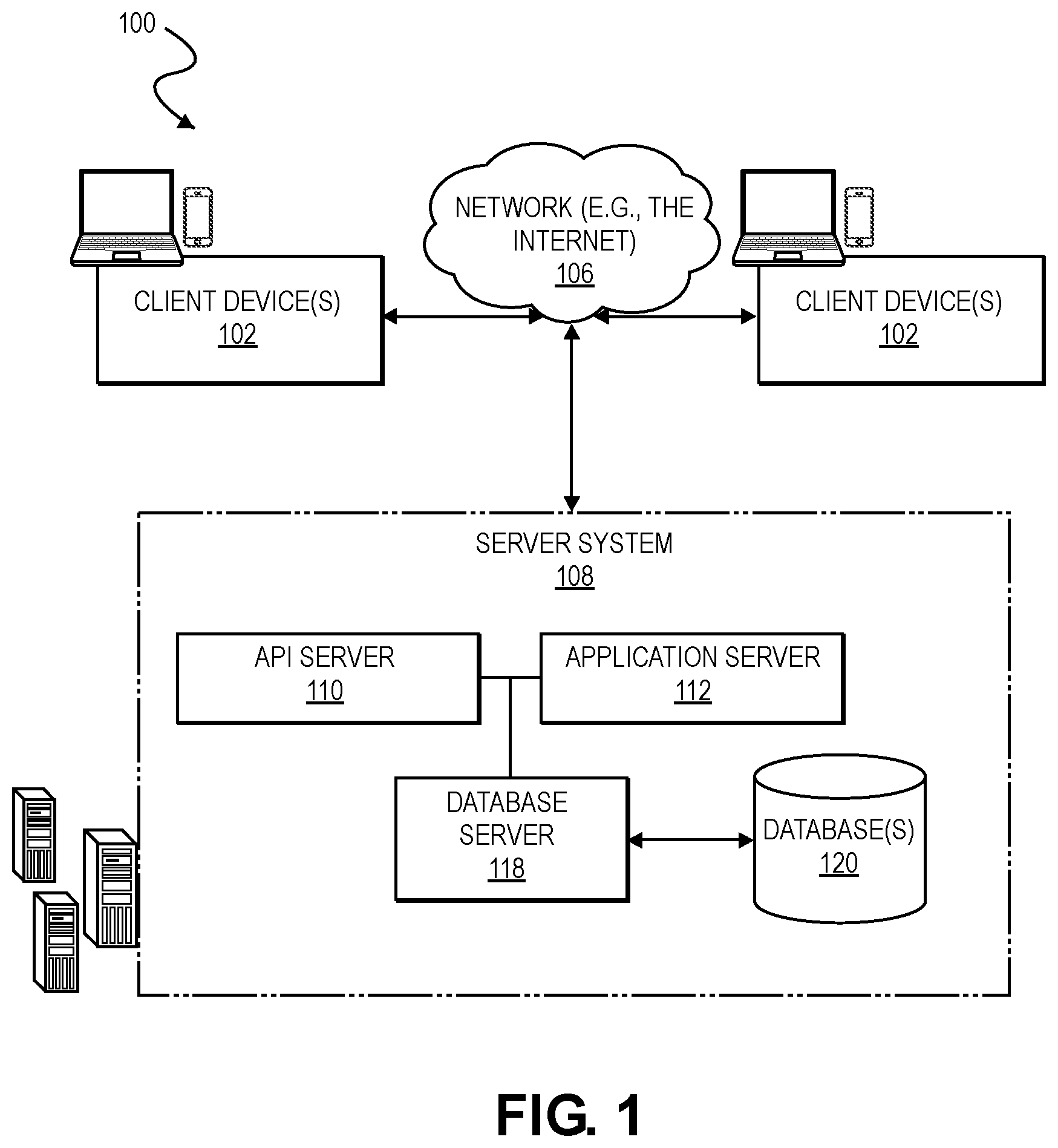 Patent US11775849 Figure 1 – Software service platform and graphical user interface (GUI) for determining and presenting rule-based conclusions