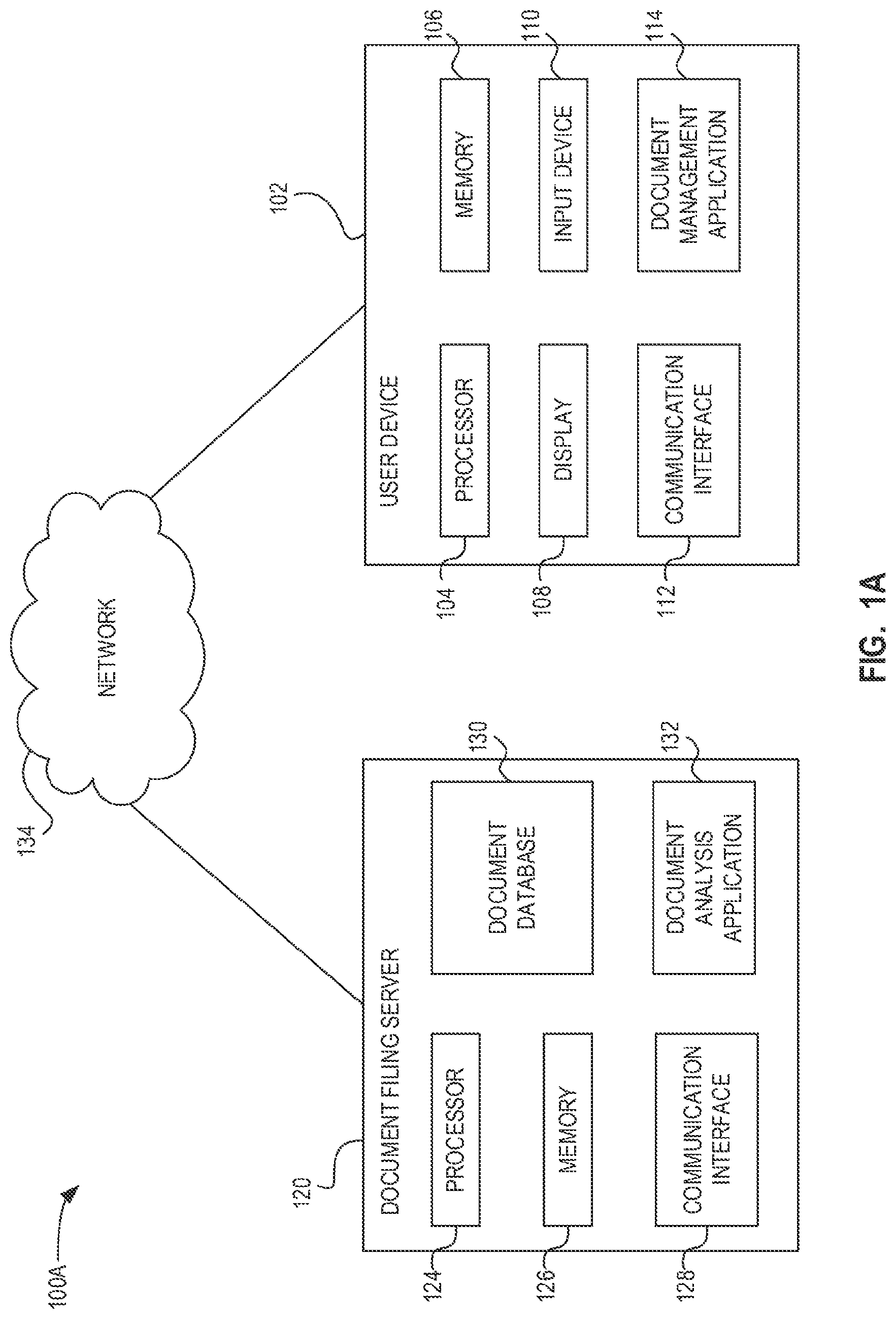 Patent US11775866 — Automated document filing and processing methods and systems — Figure 1