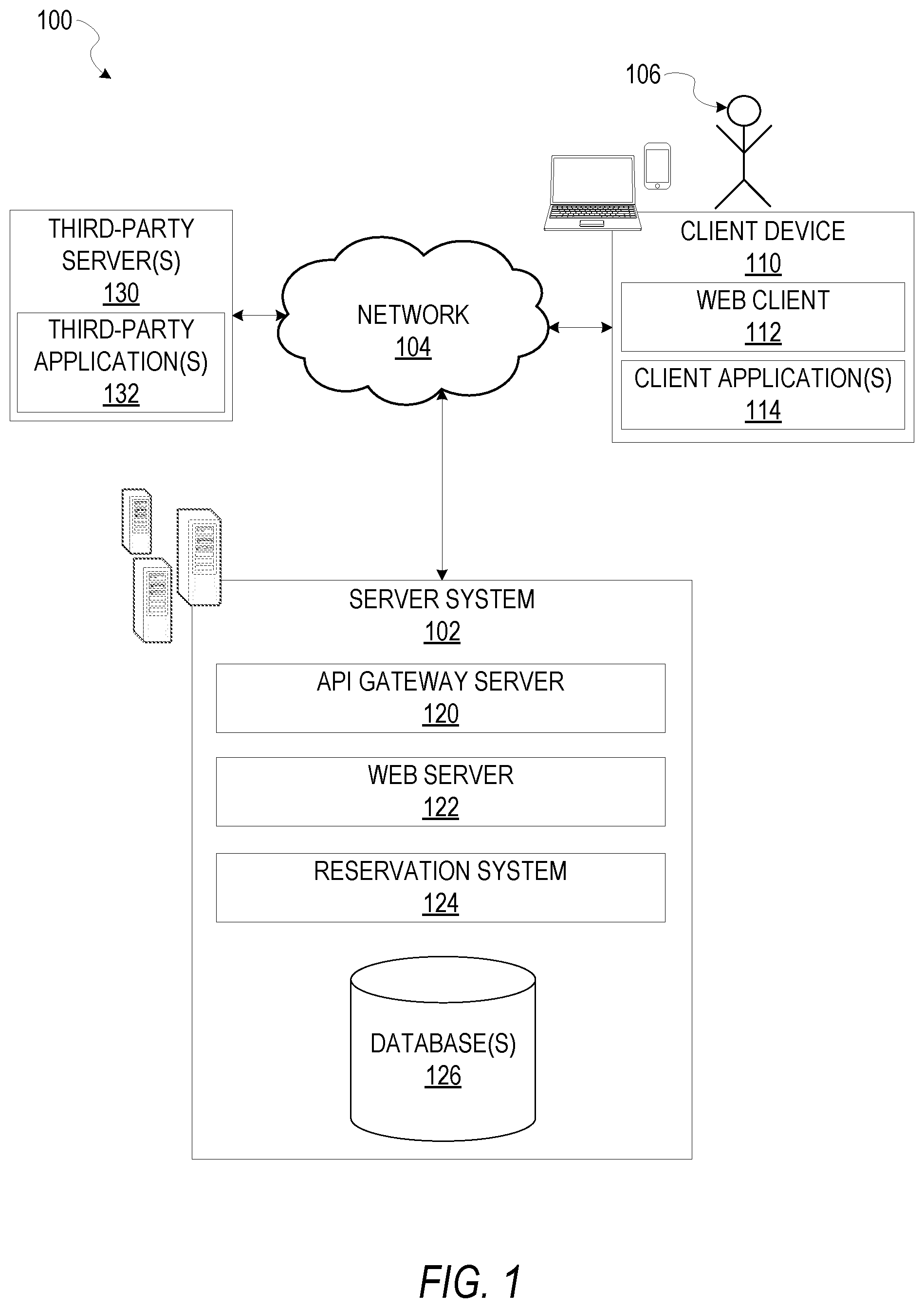 Patent US11775884 — Eligibility predictions for instant booking in an online marketplace — Figure 1