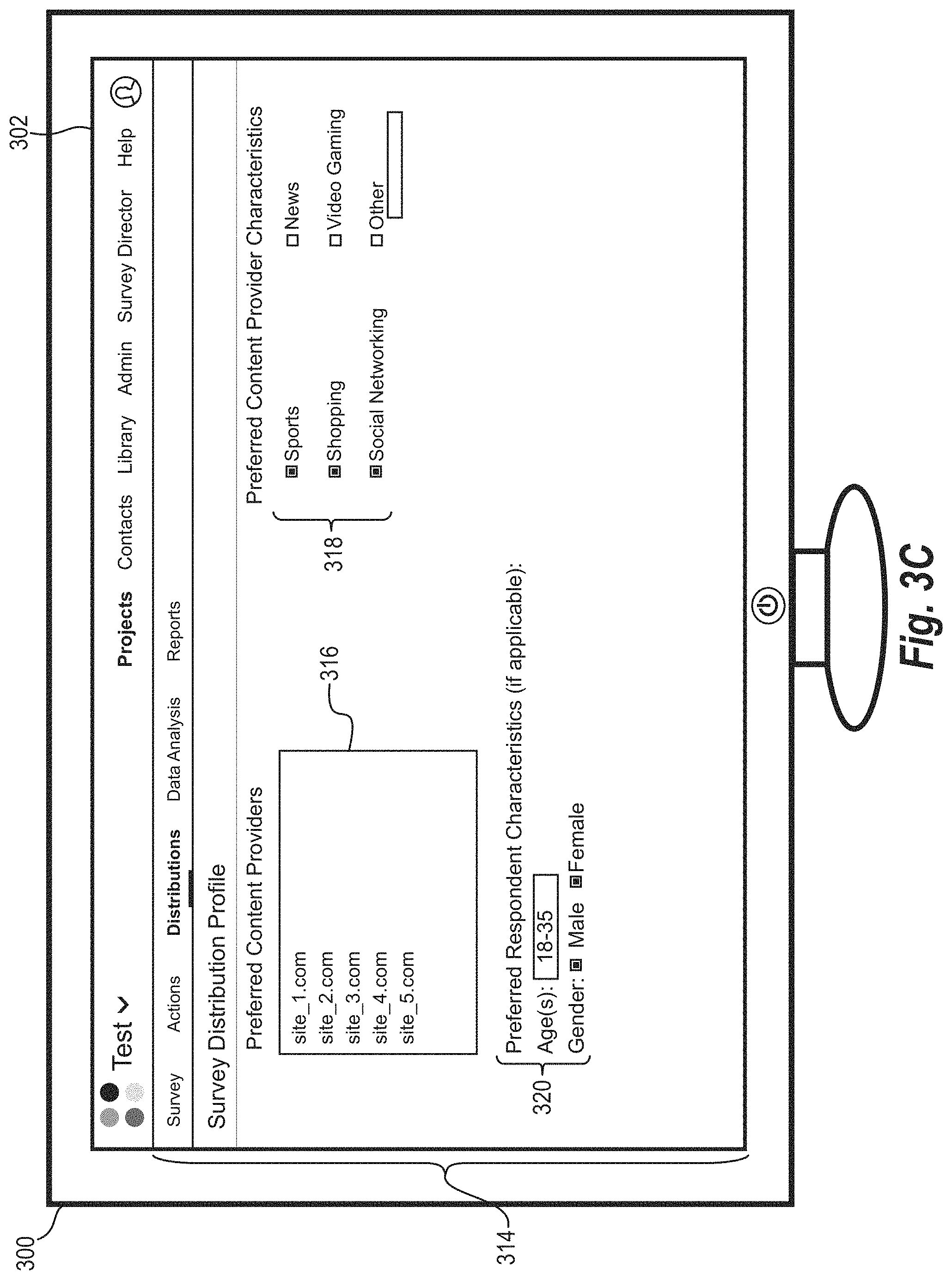 Patent US11775994 Figure 7 – Distributing electronic surveys via third-party content