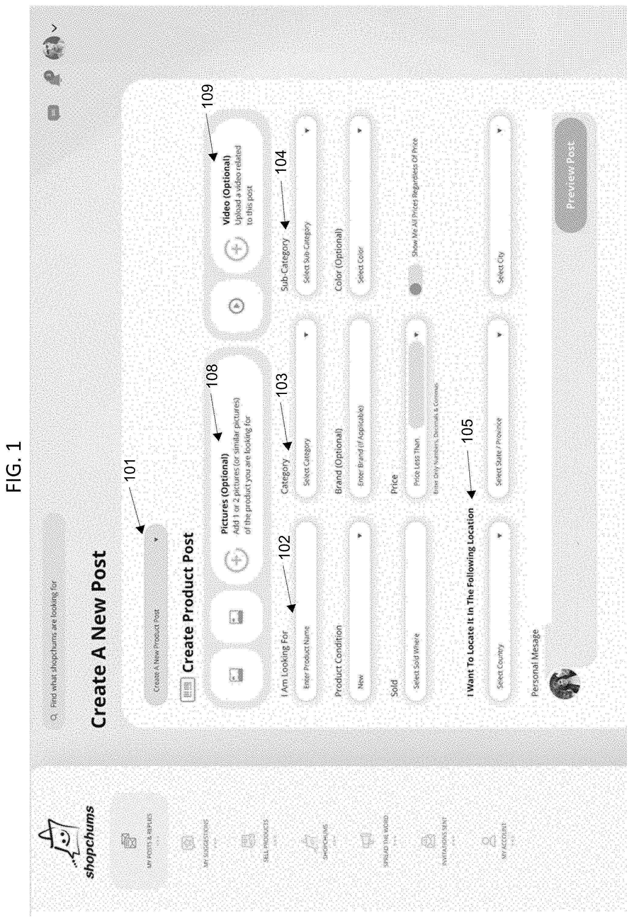 Patent US11776030 — Manufactures and methods for shopper users to locate items — Figure 1