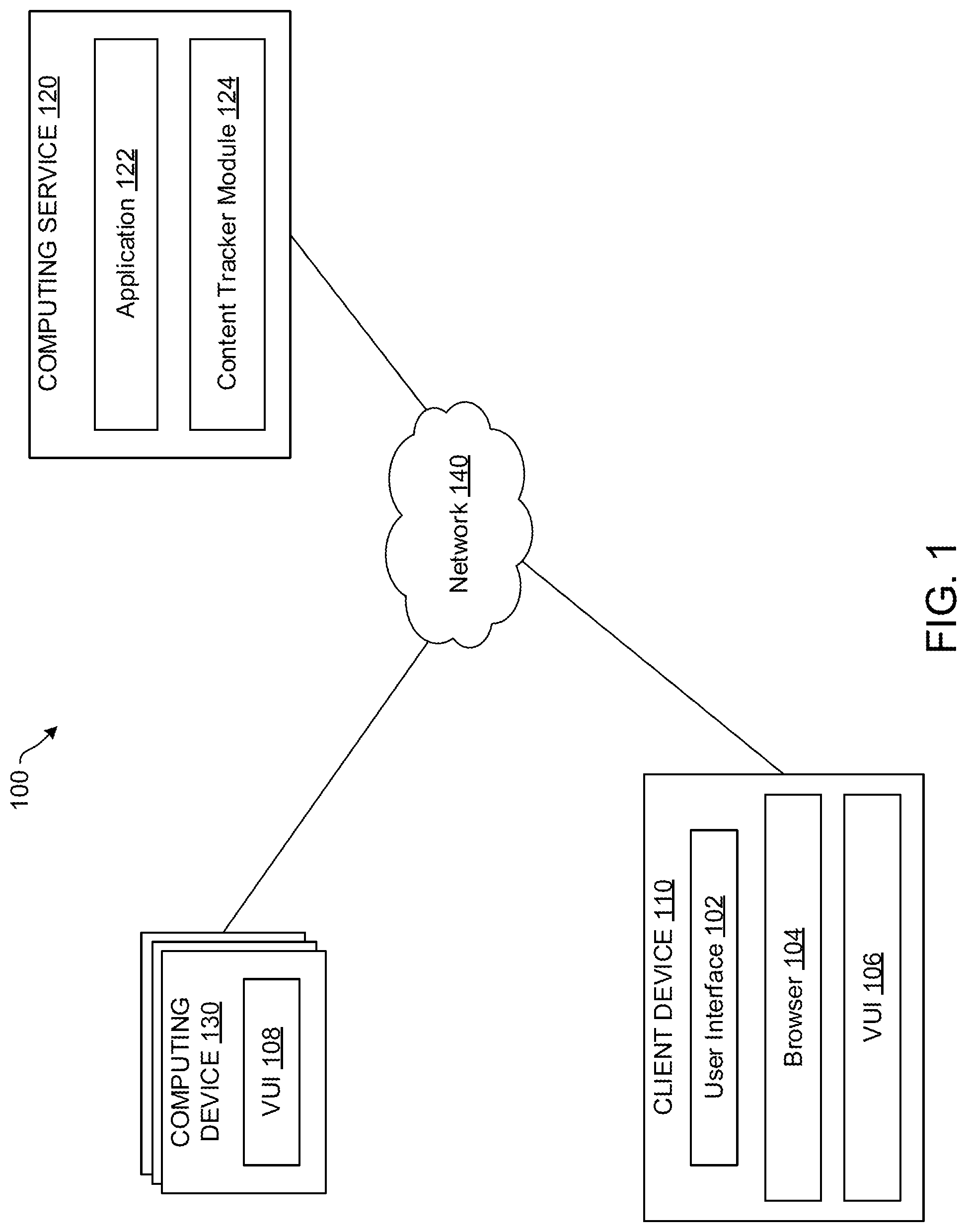 Patent US11776068 — Voice enabled content tracker — Figure 1