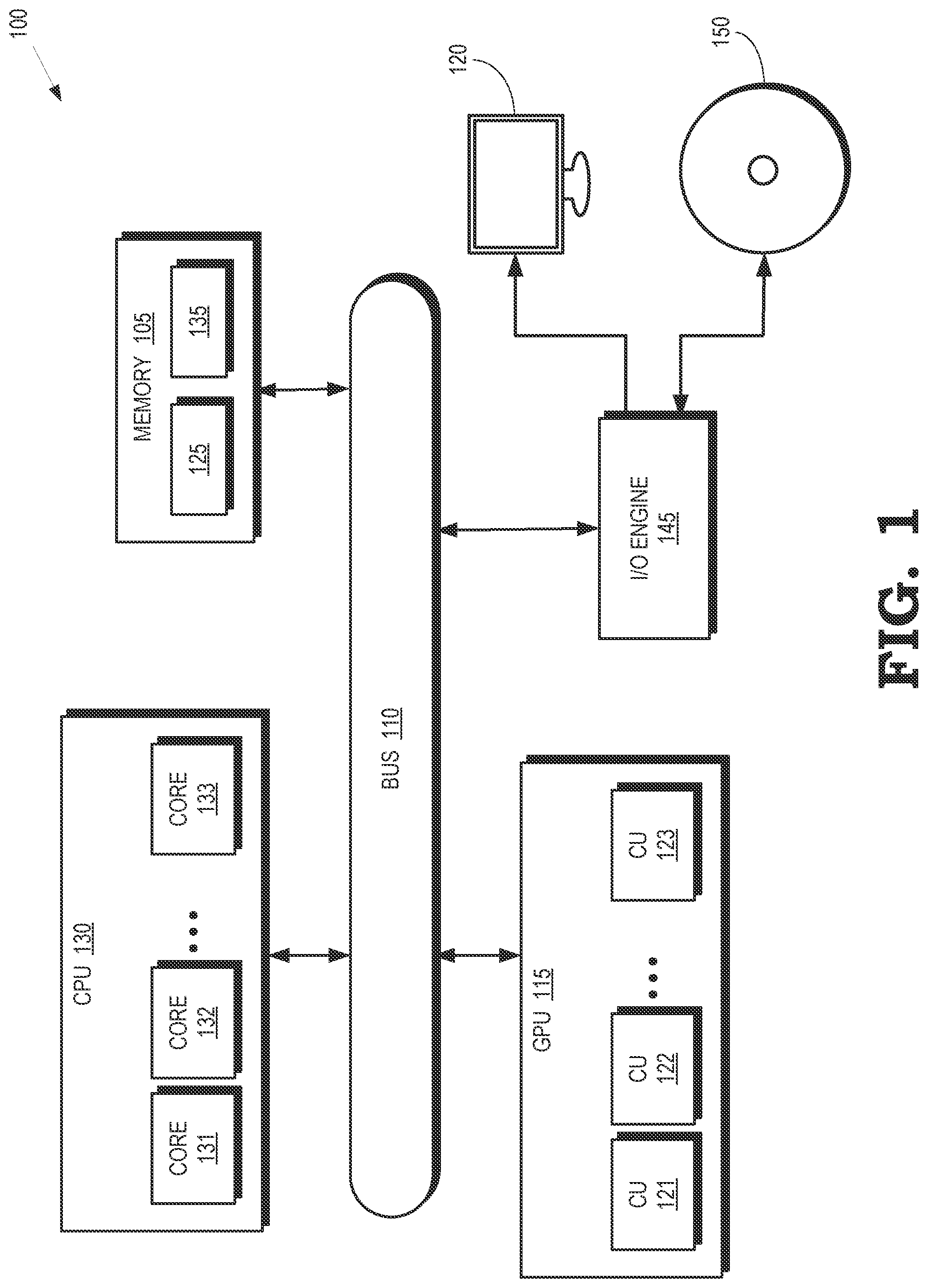 Patent US11776085 — Throttling shaders based on resource usage in a graphics pipeline — Figure 1