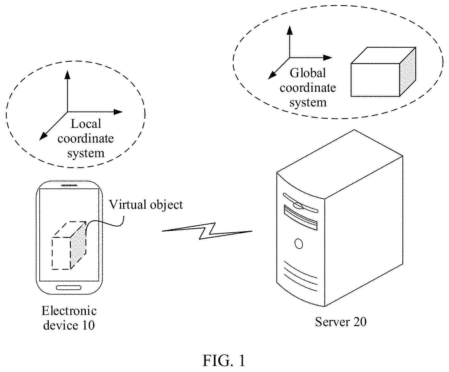 Patent US11776151 — Method for displaying virtual object and electronic device — Figure 1