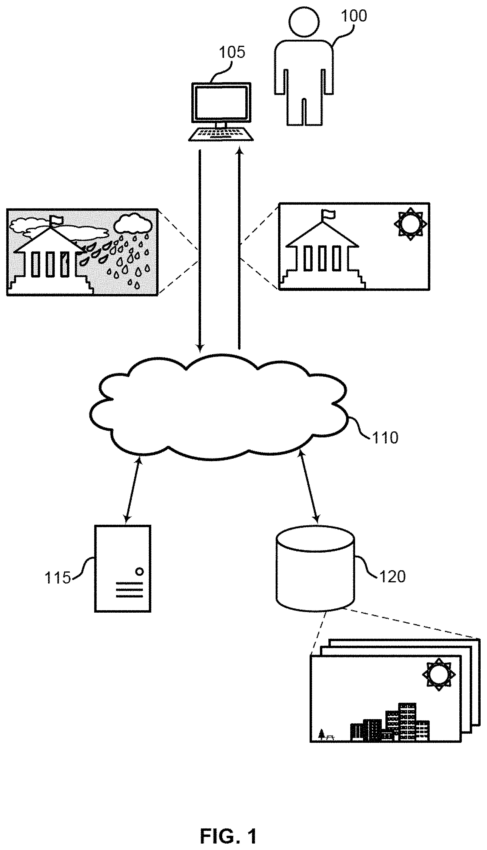 Patent US11776184 Figure 1 – Sky replacement