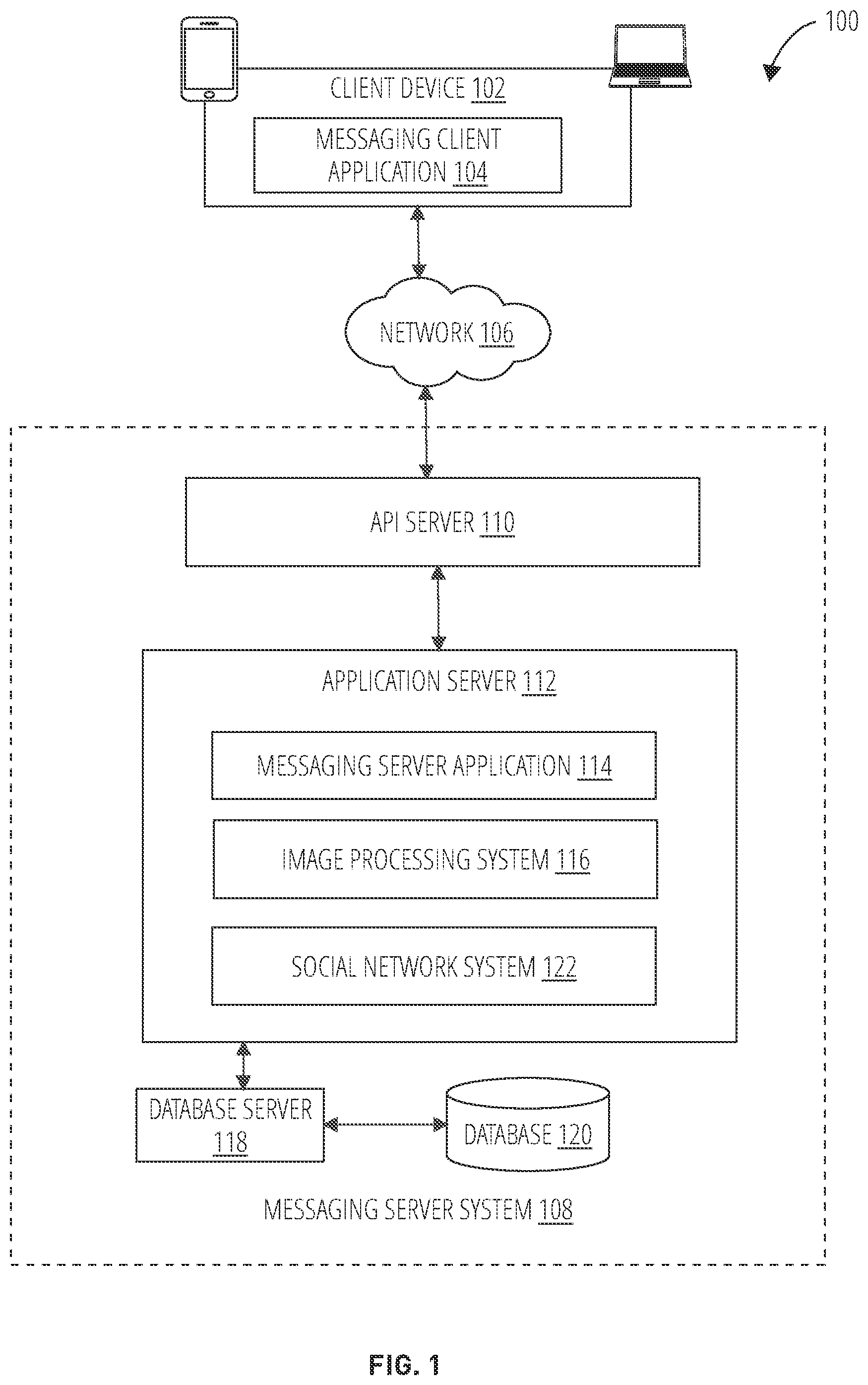 Patent US11776194 — Animated pull-to-refresh — Figure 1