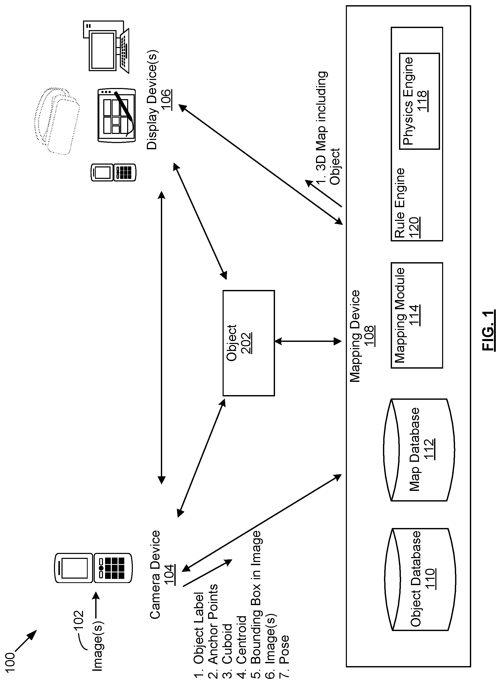 Patent US11776206 — Extended reality system and extended reality method with two-way digital interactive digital twins — Figure 1
